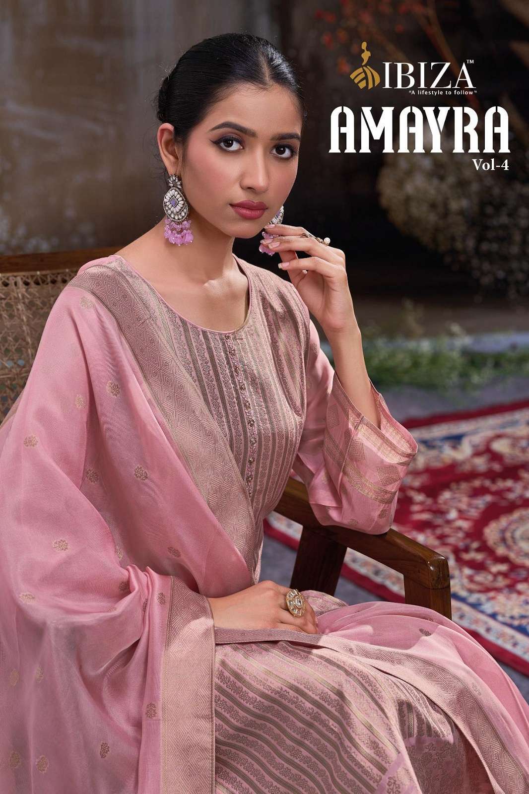 IBIZA AMAYRA VOL 4 BANGLORY SILK HAND WORKED SUITS