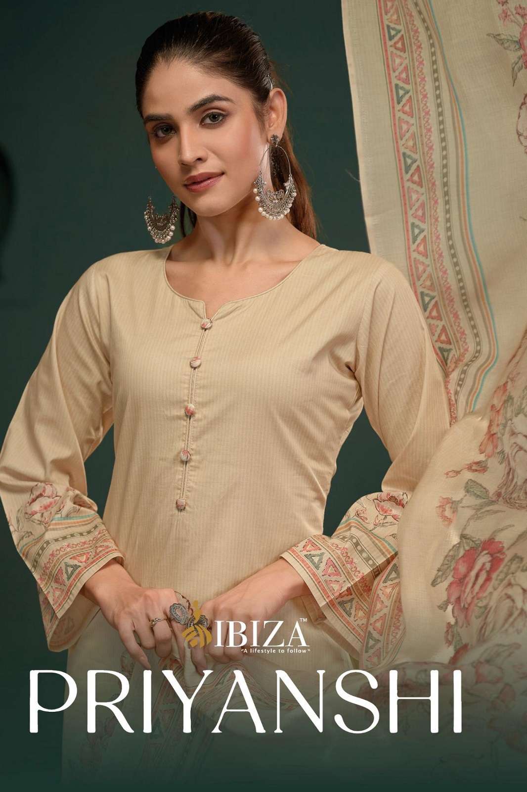 IBIZA PRIYANSHI PURE LAWN EMBROIDERED SALWAR SUITS