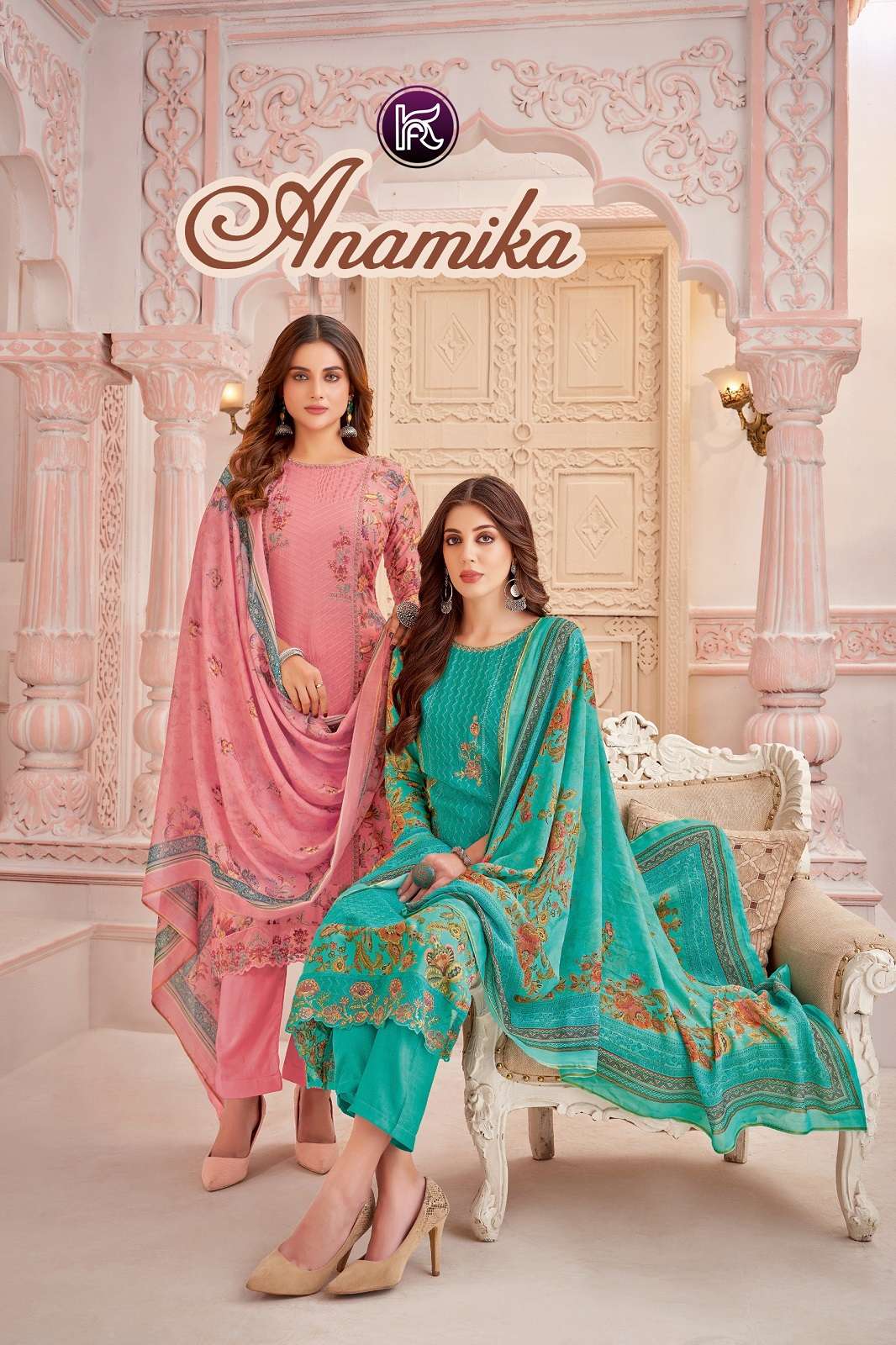 KALA FASHION MUSLINE DIGITAL PRINT AND EMBROIDERED DRESS MATERIALS