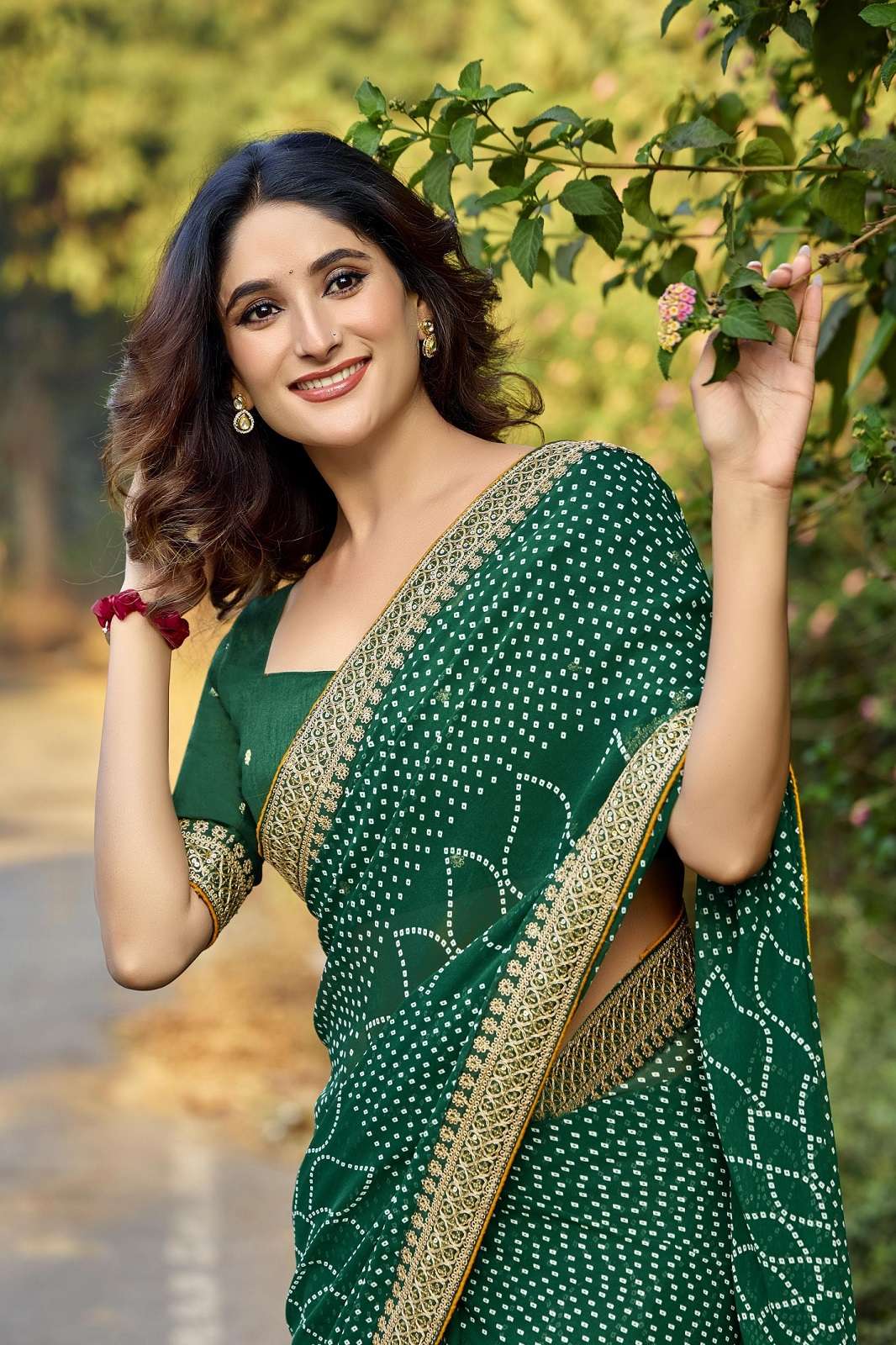 KASHVI CREATION CHUNERI VOL 2 MONO GEORGETTE SAREES
