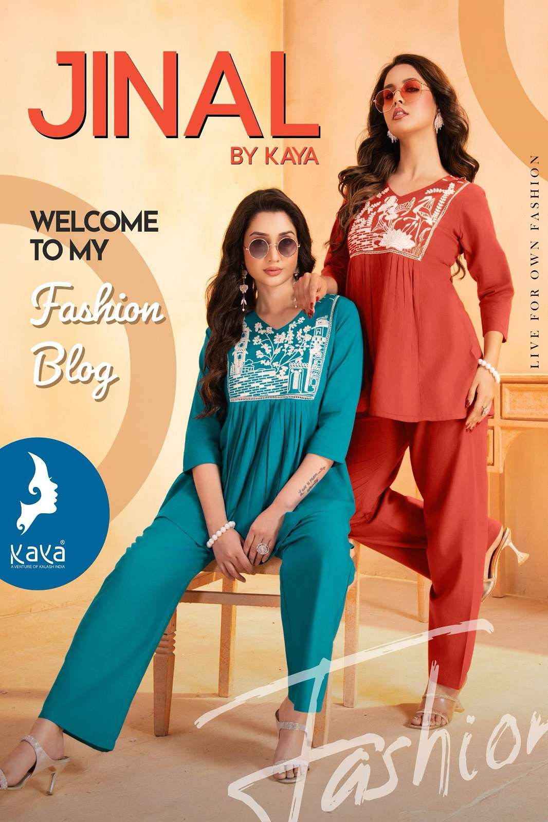 KAYA JINAL COTTON FLEX READY TO WEAR CO ORD SET FF