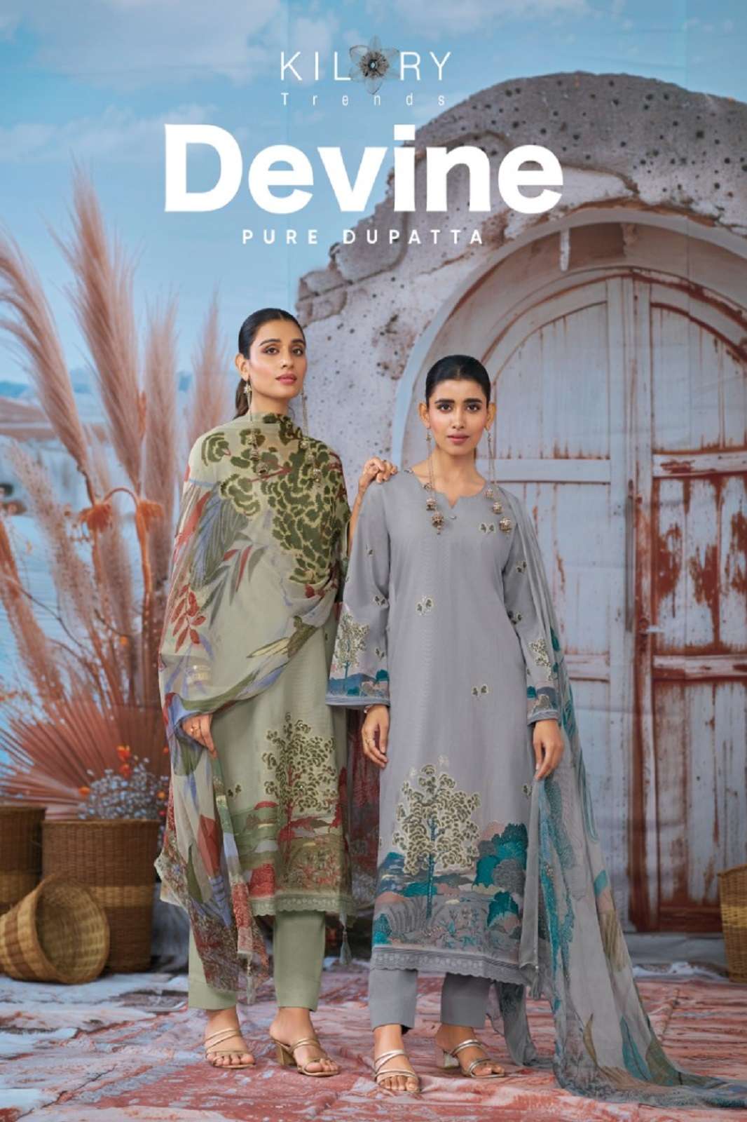 KILORY TRENDS DEVINE PURE COTTON HANDWORKED SUITS