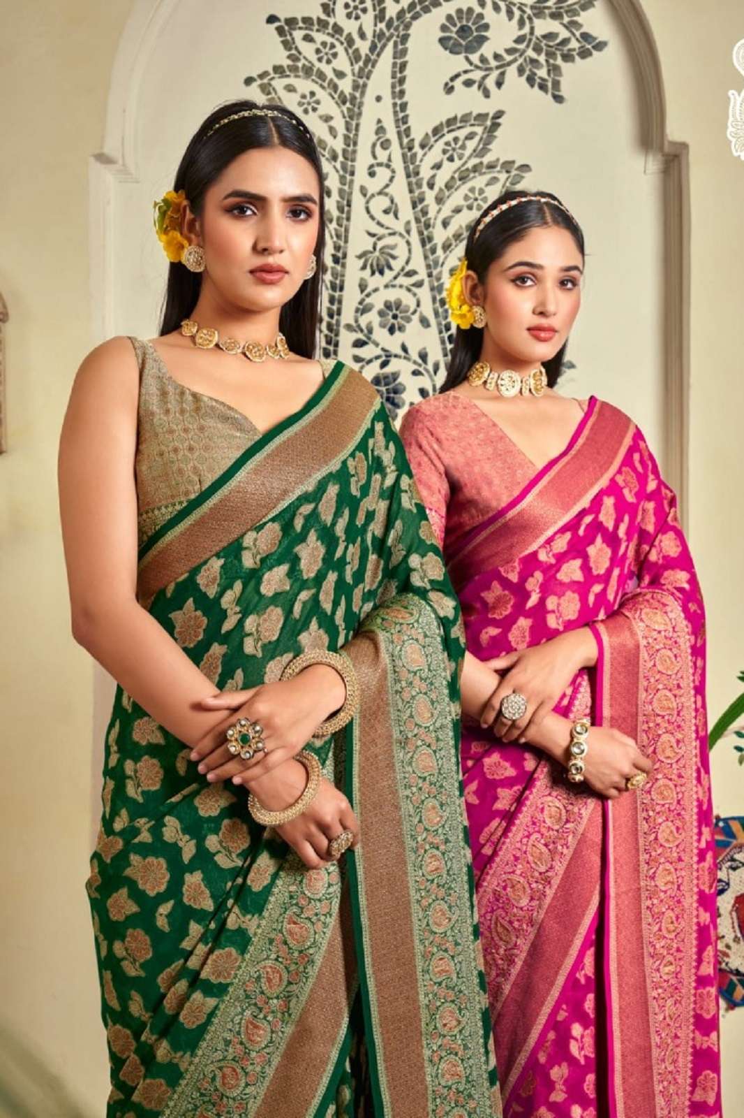 KRESHVA MOKSHA 2041 TO 2046 GEORGETTE FESTIVE WEAR SAREES