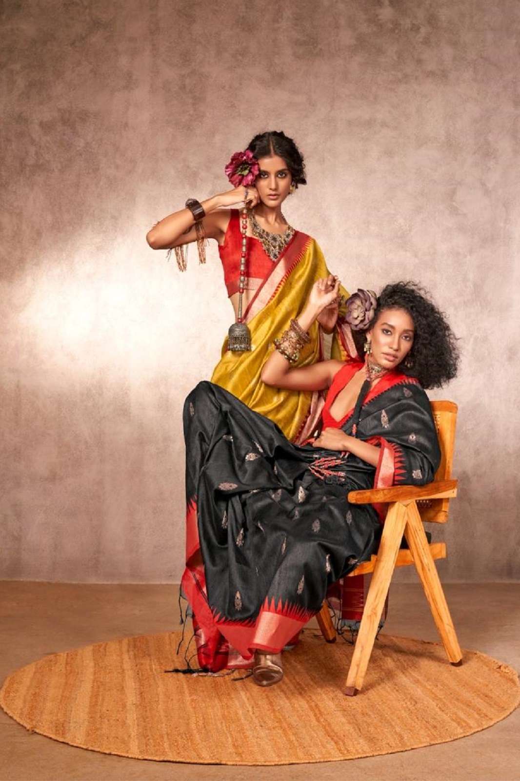 RAJTEX KADIYAL SILK BHAGALPURI HANDLOOM SAREES