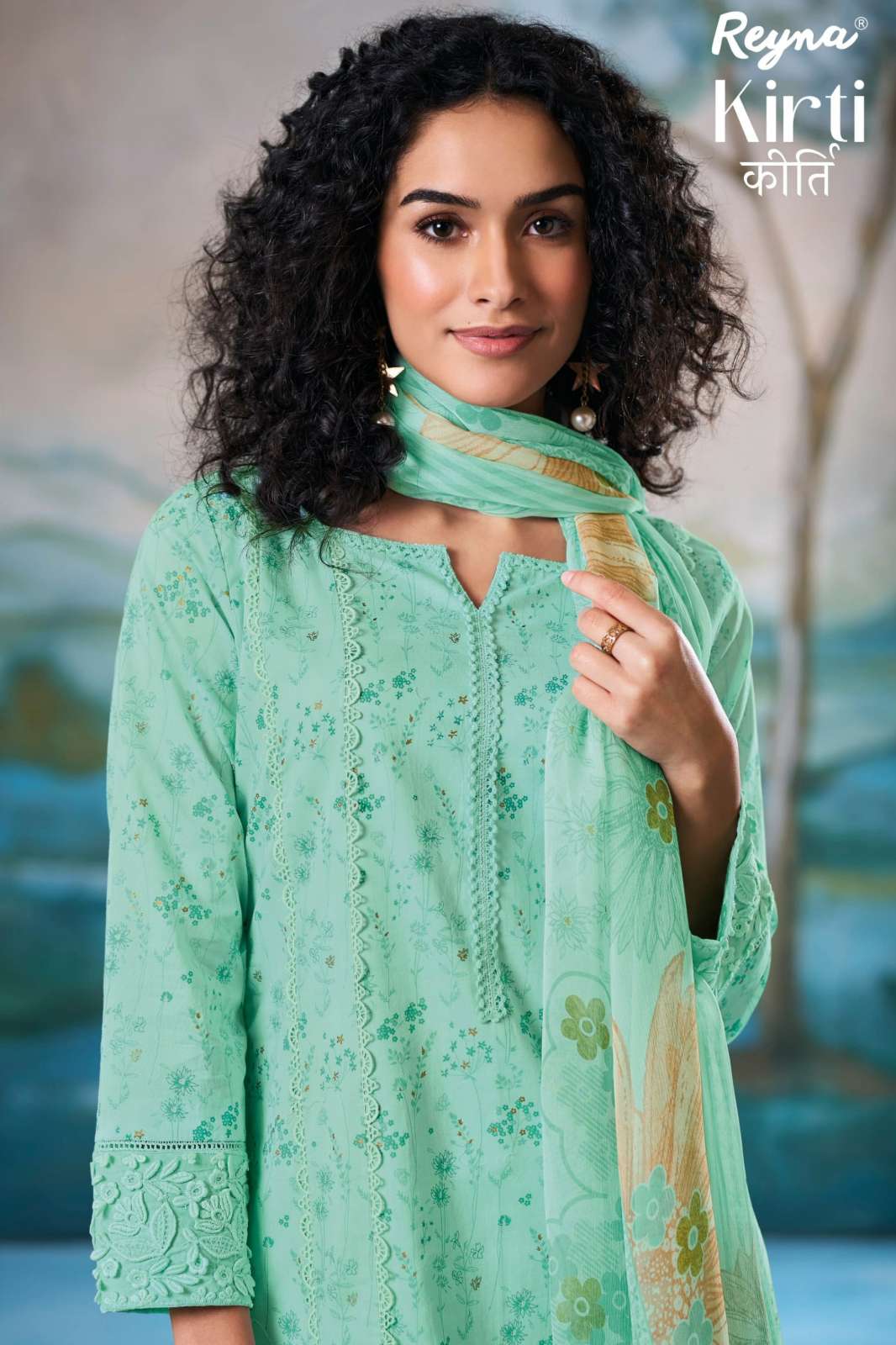 REYNA KIRTI SUPERIOR COTTON EMBROIDERY WORK SUIT 