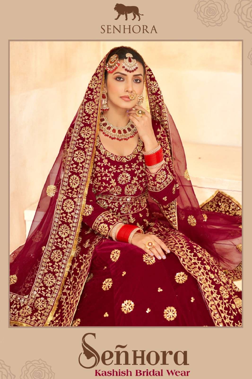 SENHORA KASHISH 3091 ABCD HEAVY WORKED BRIDAL LEHENGA 
