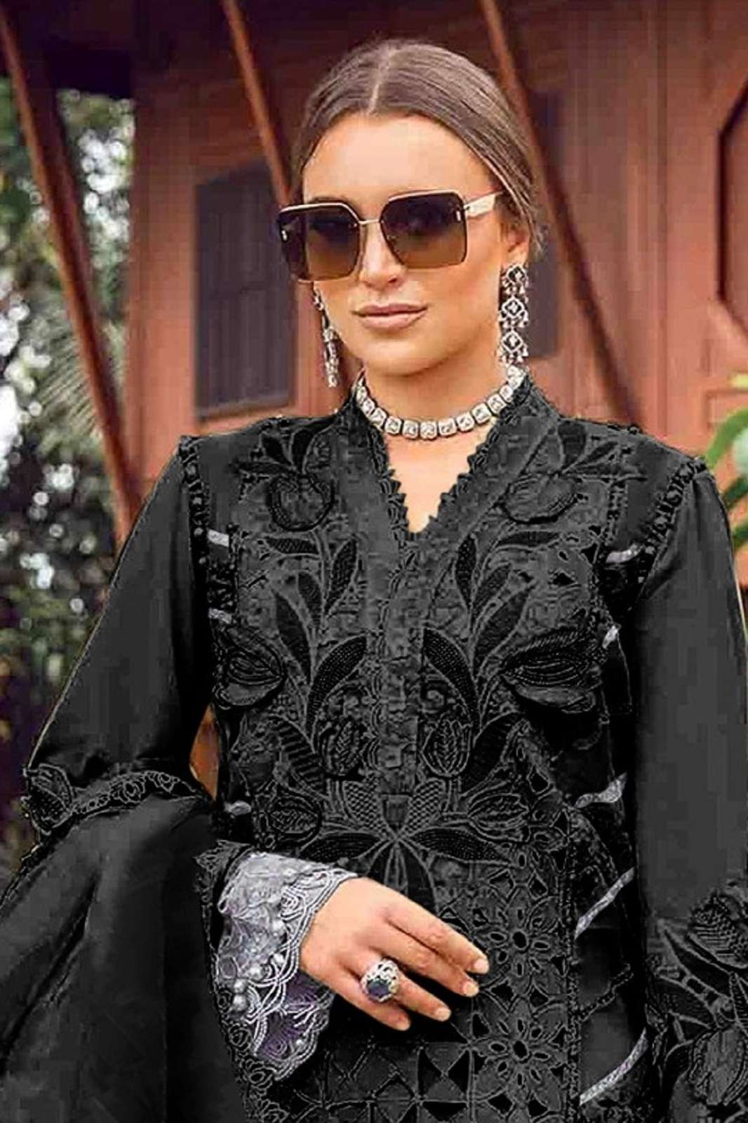 SERINE S 641 FAUX GEORGETTE HANDWORKED SUITS