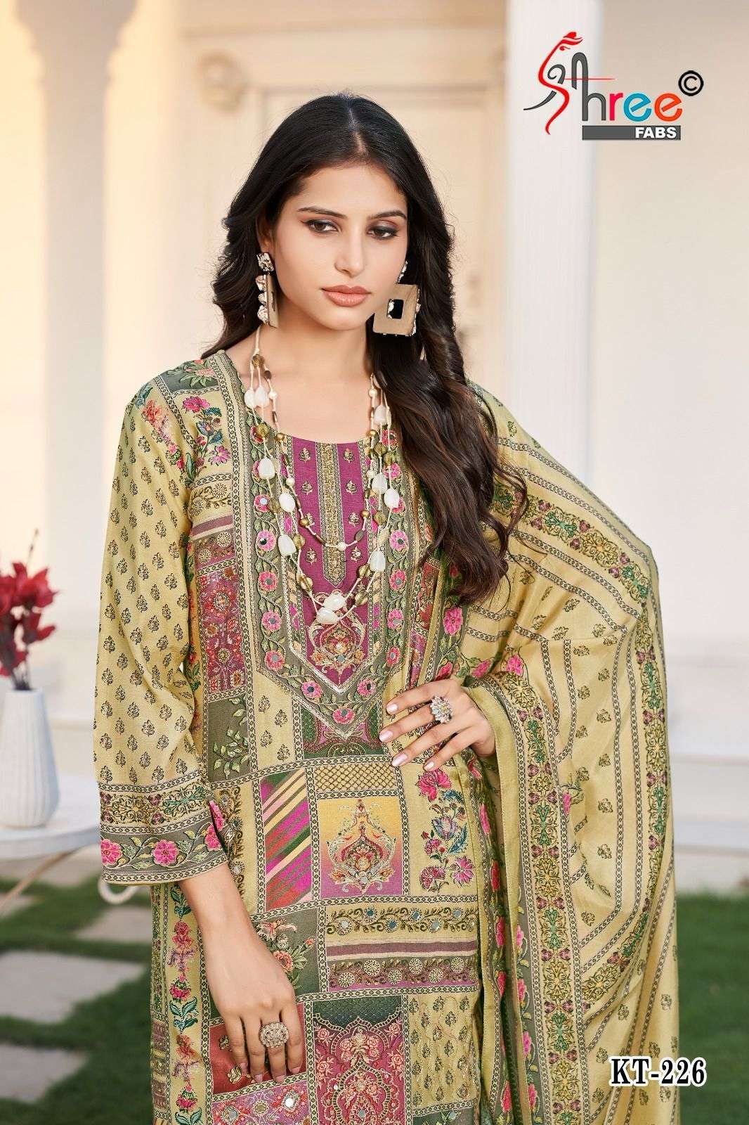 SHREE FAB KT 226 VISCOSE MUSLINE DIGITAL PRINTED SUITS