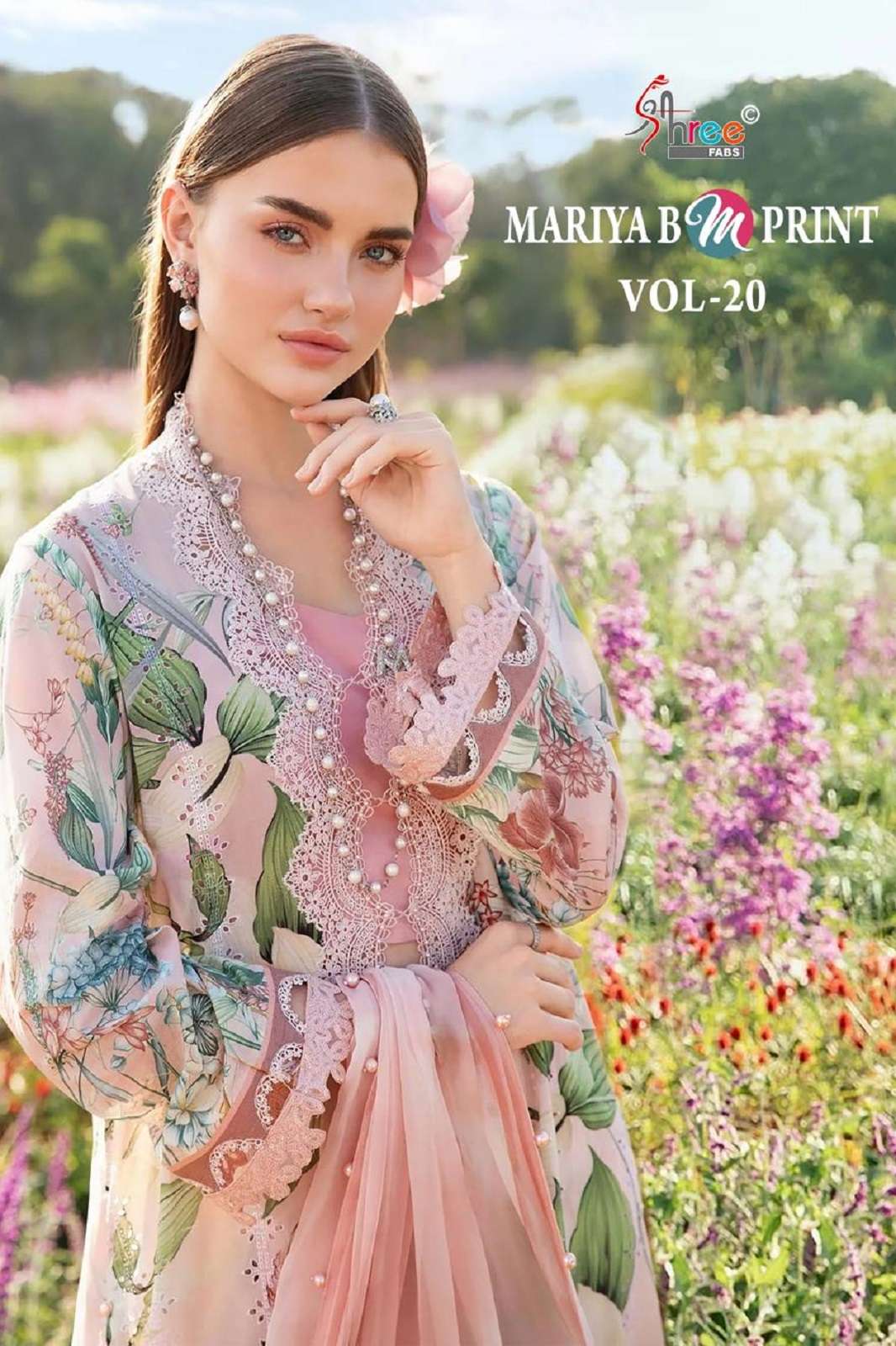 SHREE FAB MARIYA B MPRINT VOL 20 PURE COTTON EMBROIDERED SUITS