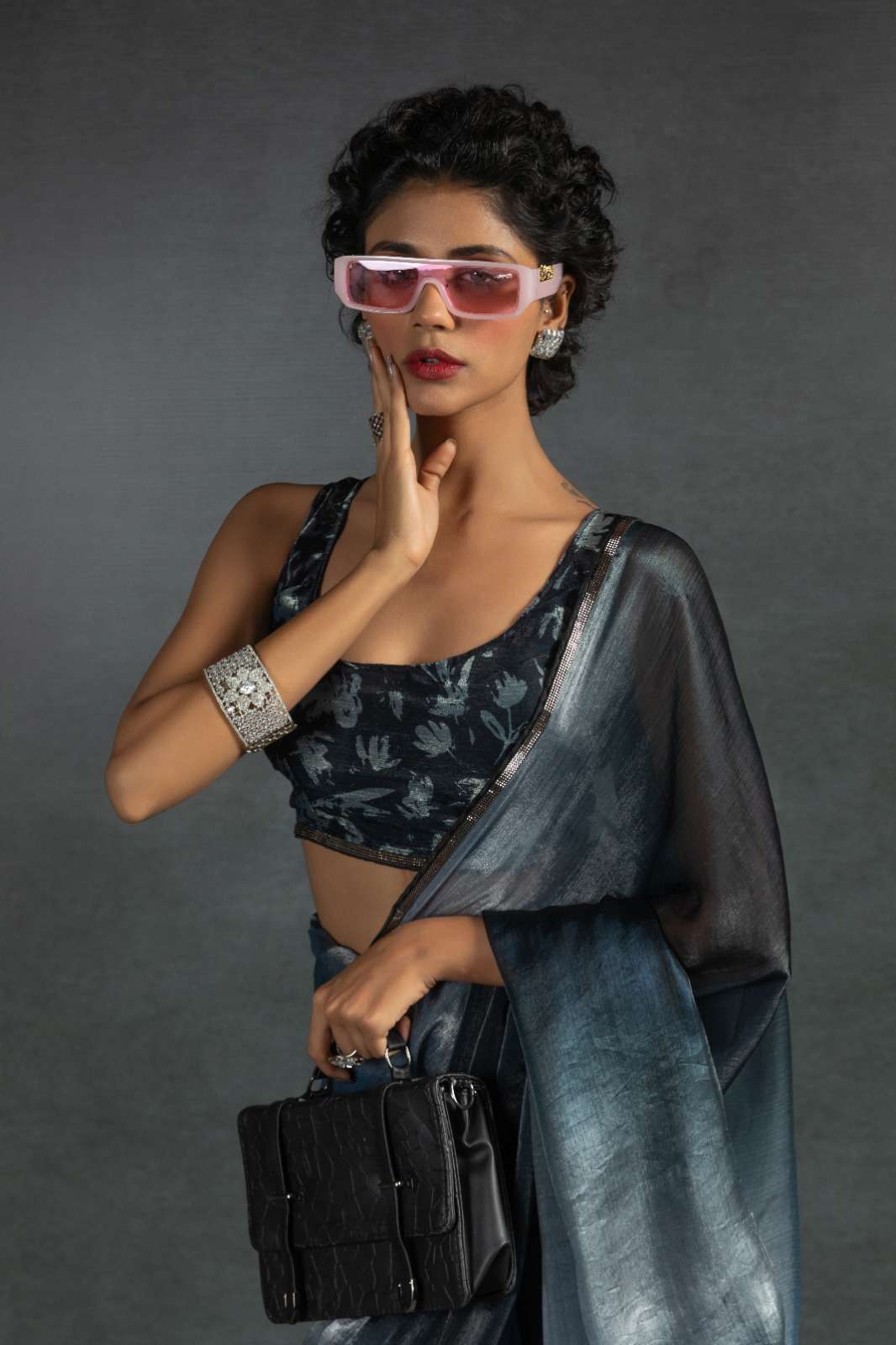 SHRI BALAJI 102A TO 102E SATIN SILK PARTY WEAR SAREES