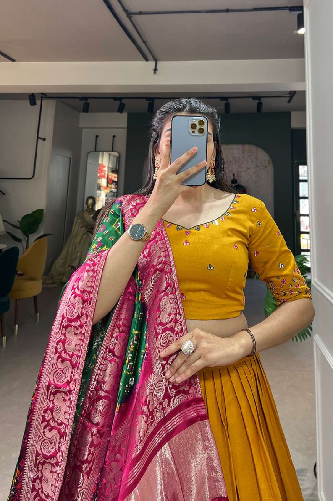 SHRI BALAJI 1675 COLORS PURE COTTON DESIGNER LEHENGAS