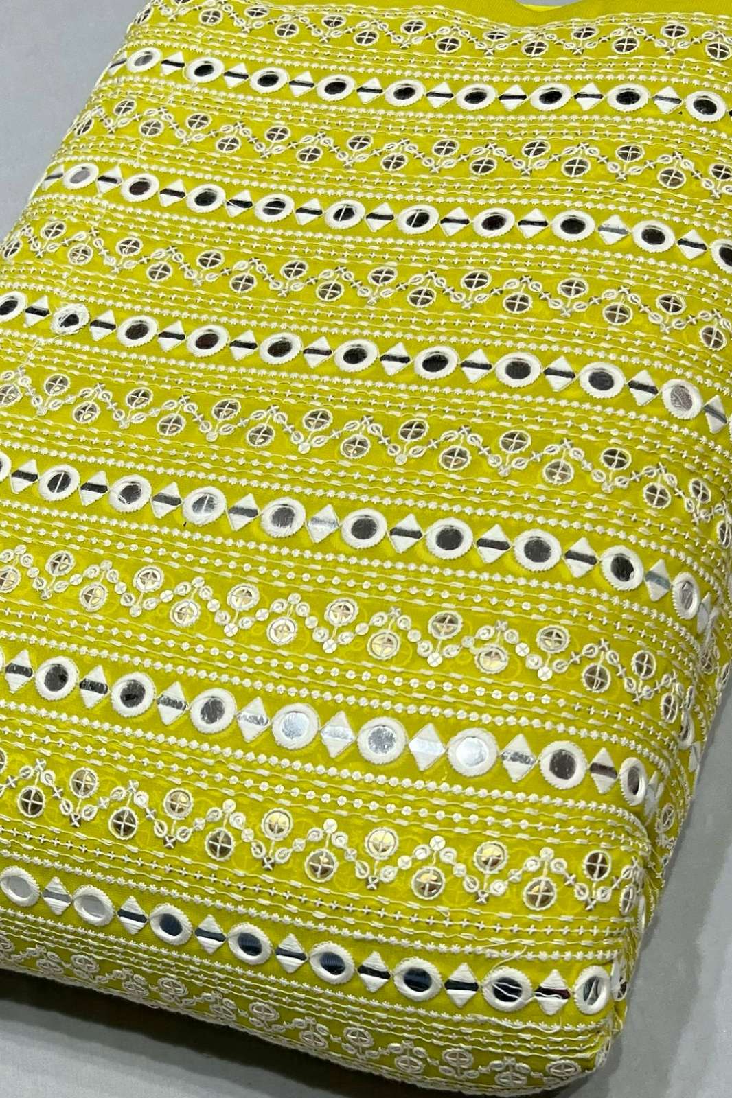 Shri Balaji Emporium A568 Mirror Sequence & Embroidery Work Designer Georgette Fabric