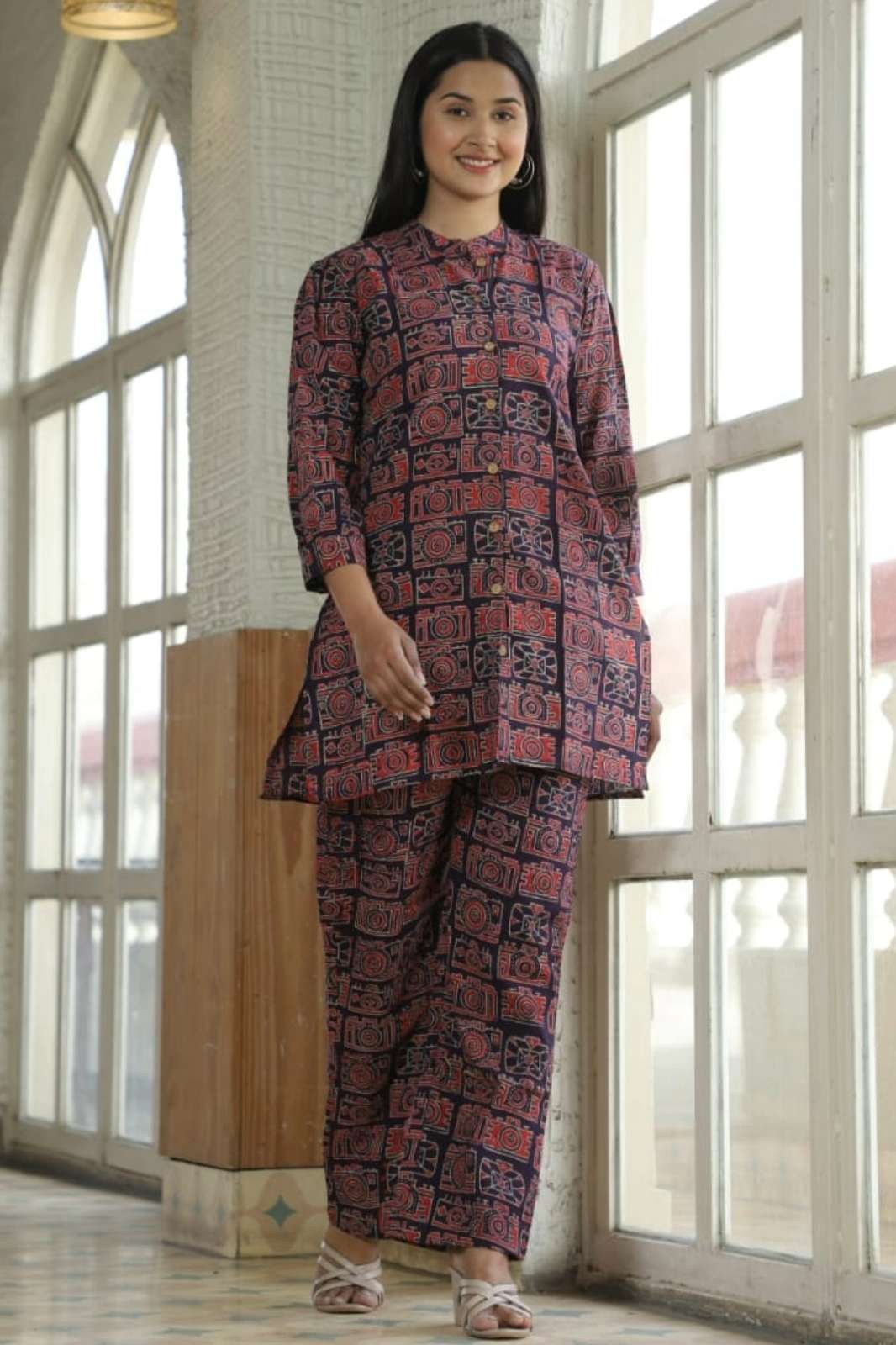 Shri Balaji Emporium RF Bagru hand block printed Pure cotton Co Ord Set