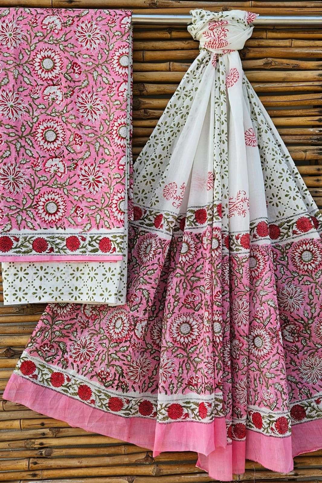Shri Balaji Emporium RF Hand Block Printed Pure Cotton Suit