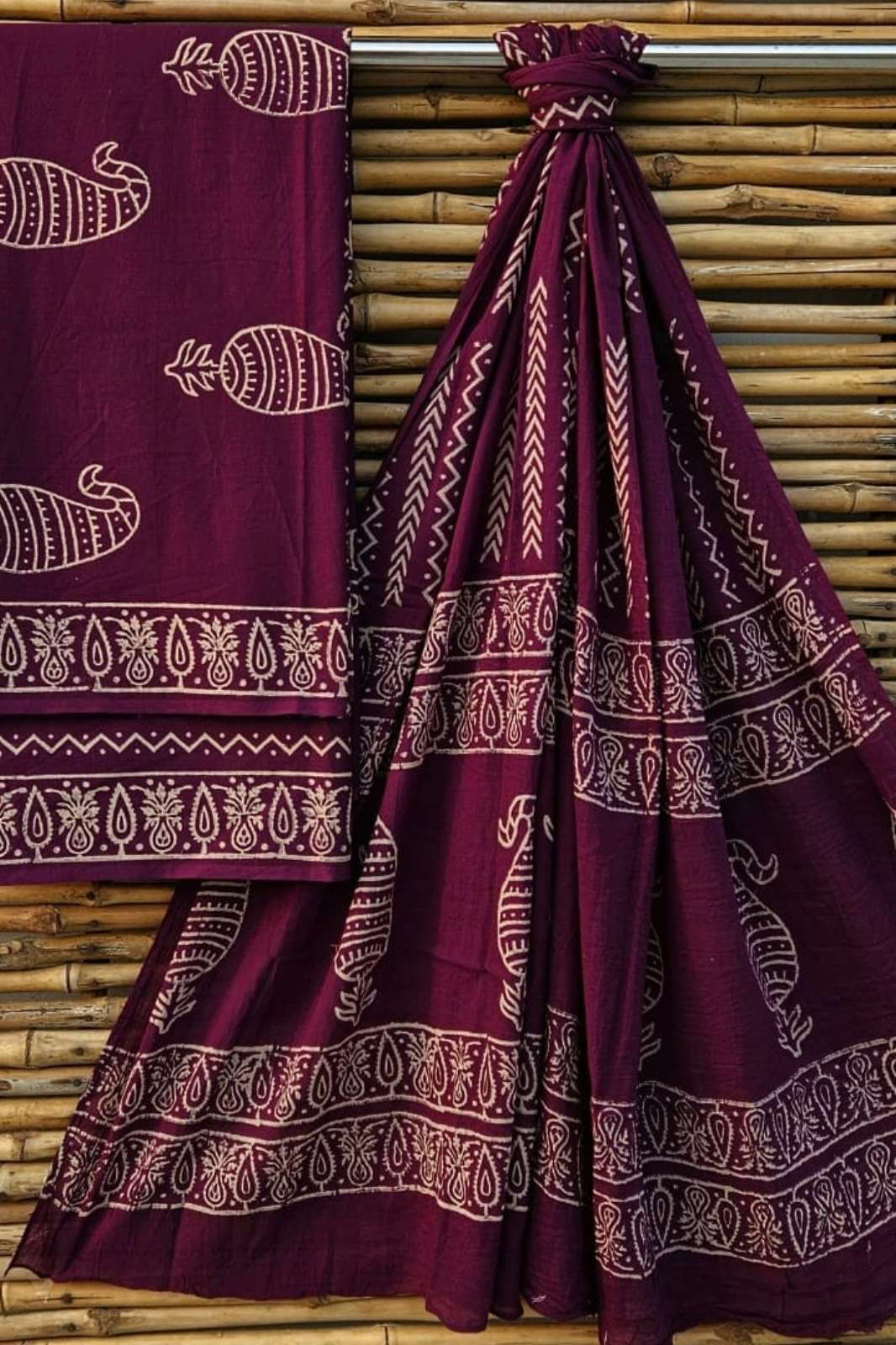Shri Balaji Emporium RF Hand Block Printed Pure Cotton Suit