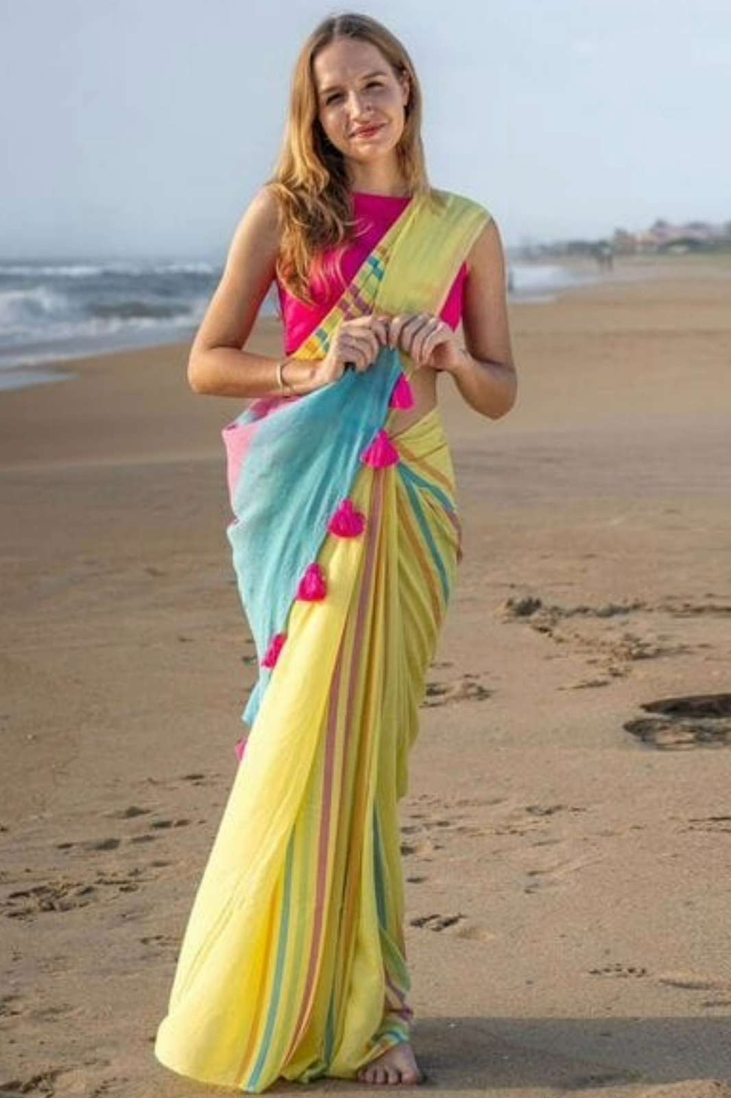 Shri Balaji Emporium RF Khadi Cotton Beautiful Colour Full Saree
