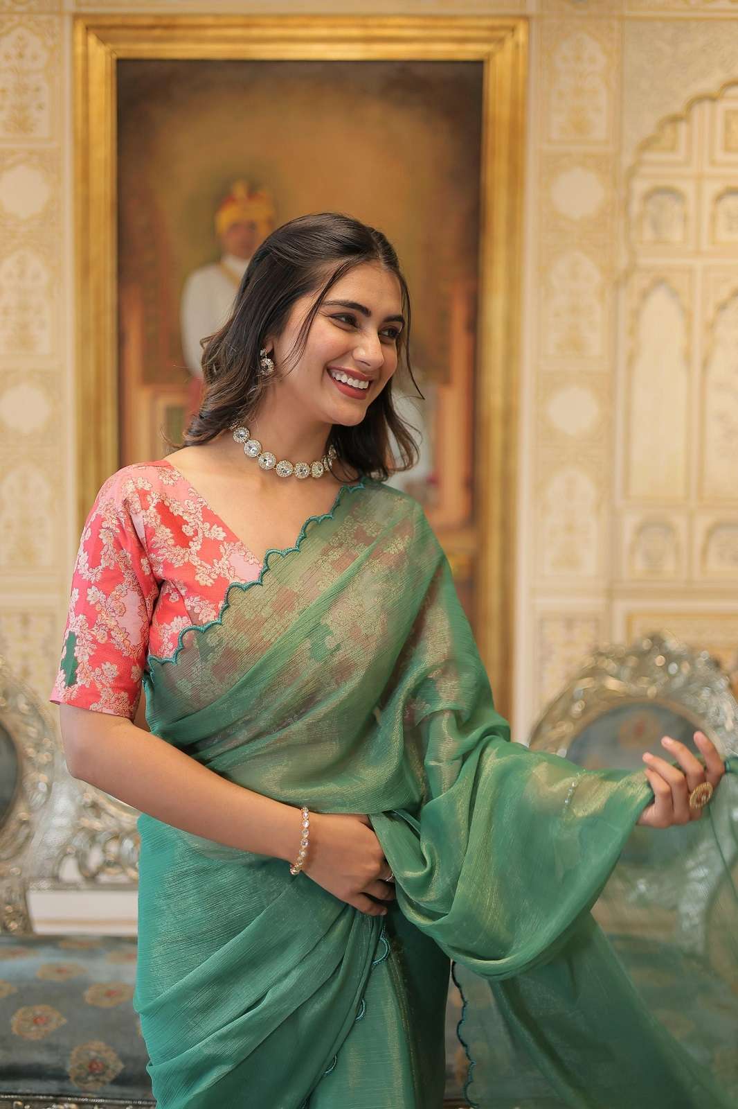 SHRI BALAJI KA 3001 GOLD COIN ARKO WORKED SAREES