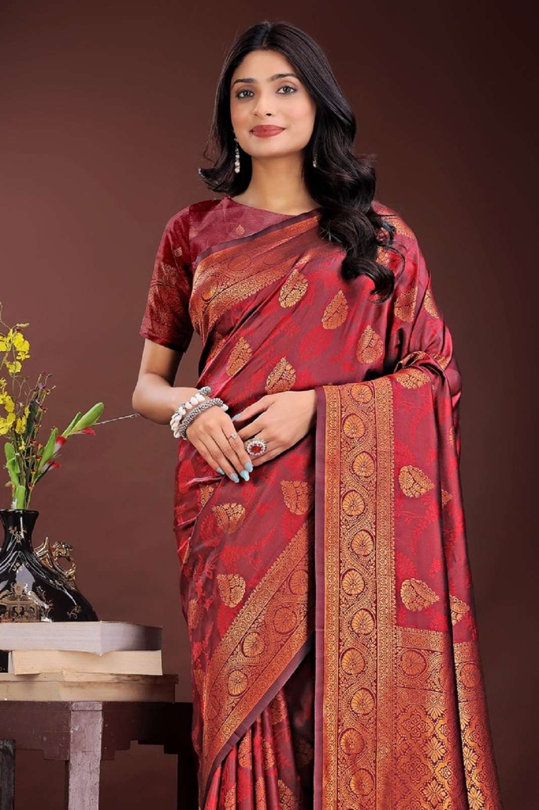 SHRI BALAJI PAALKI 1001 TO 1006 SILK DESIGNER SAREES