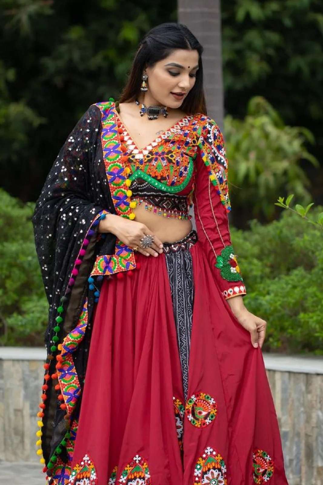 SHRI BALAJI SF 1406 BUTTER SILK NAVRATRI SPECIAL LEHENGAS