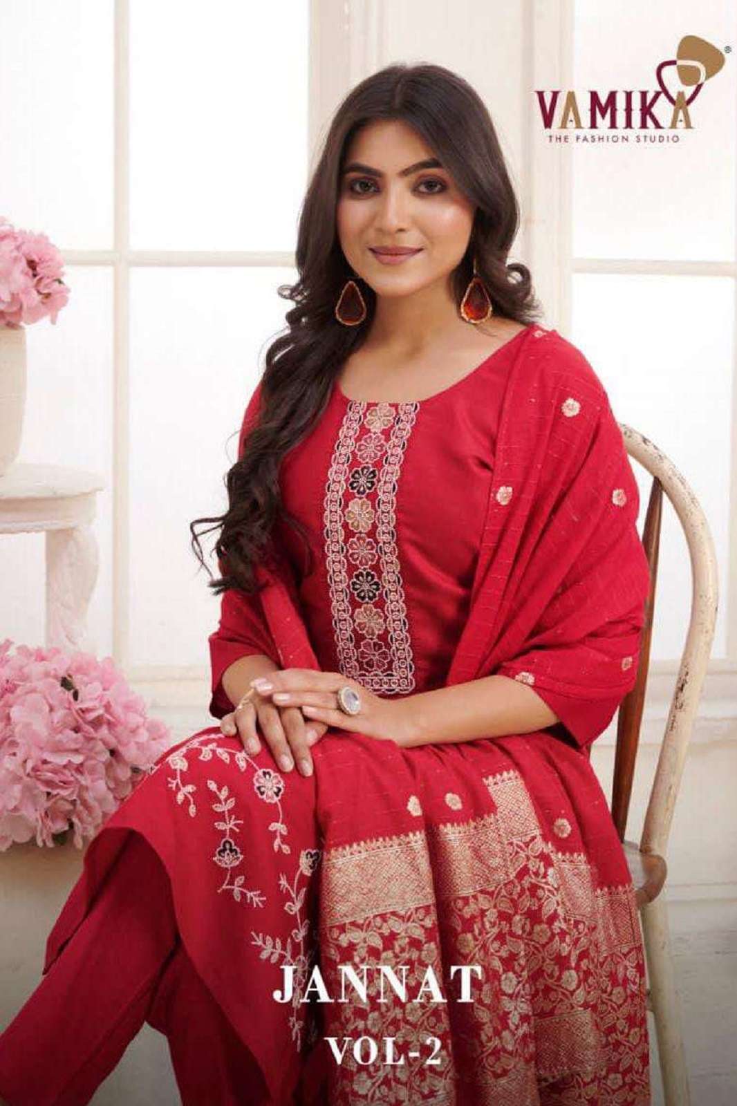 VAMIKA JANNAT VOL 2 VISCOSE READY TO WEAR ANARKALI KURTIES