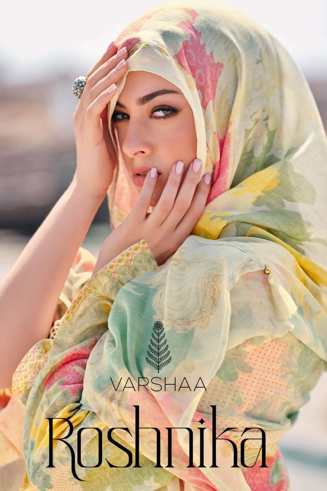VARSHAA ROSHAIKA COTTON DIGITALLY PRINTED SUIT WITH EMBROIDERY WORK