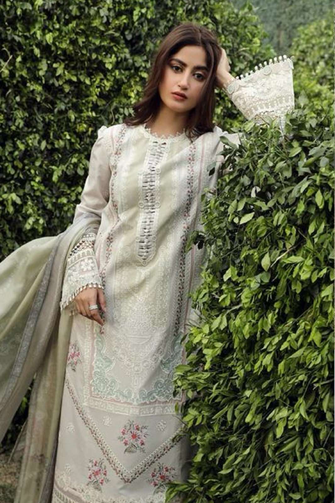 ZIAAZ DESIGNS 859 COTTON EMBROIDERED SALWAR SUITS