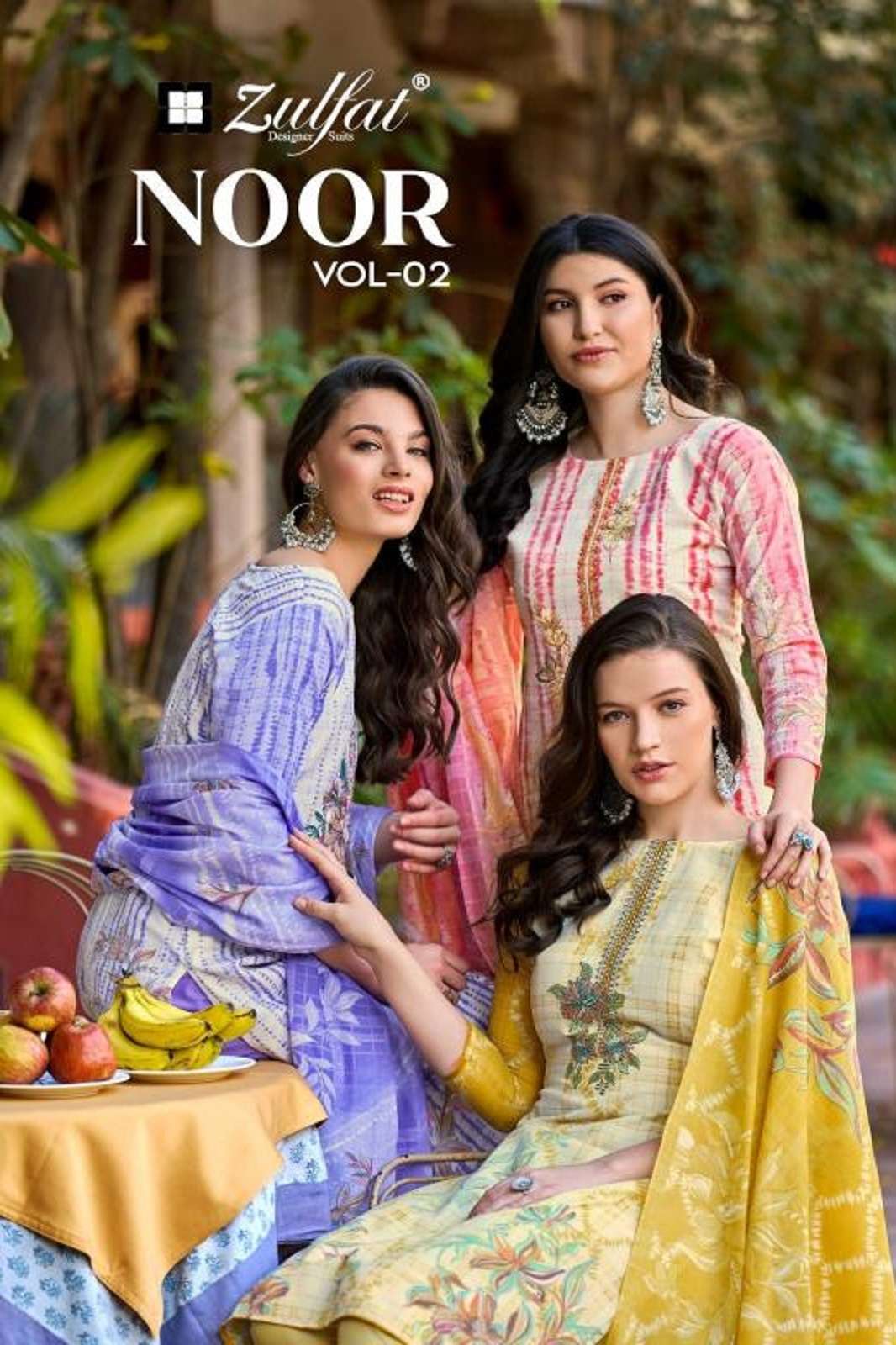 ZULFAT DESIGNER NOOR VOL 2 COTTON READYMADE SUITS