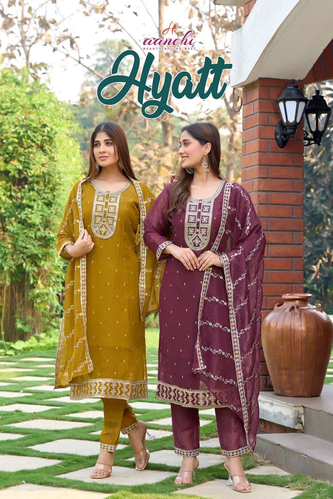 AANCHI HYATT CRUNCHY READY TO WEAR KURTIES