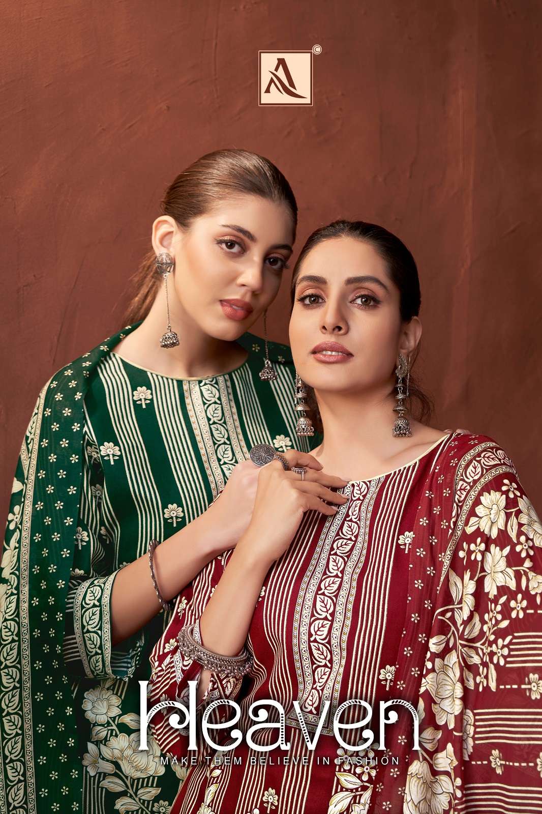 ALOK SUITS HEAVEN PURE ZAM COTTON HAND WORKED SUITS