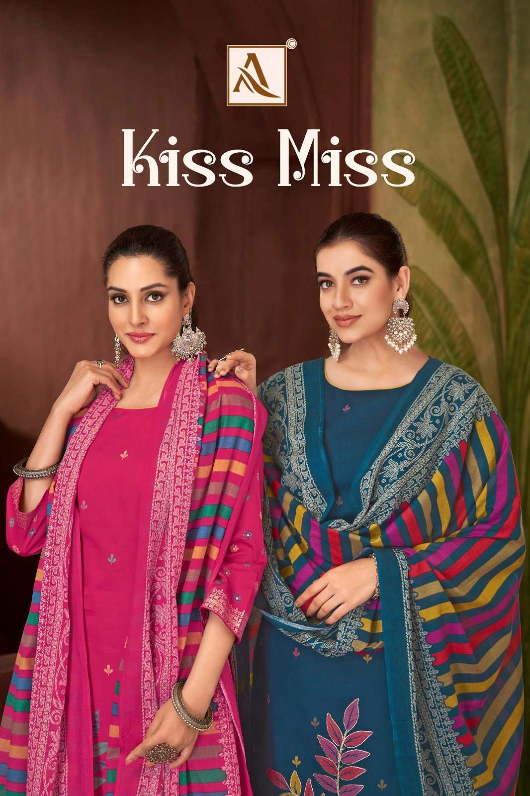 ALOK SUITS KISS MISS ZAM HAND WORKED DRESS MATERIALS