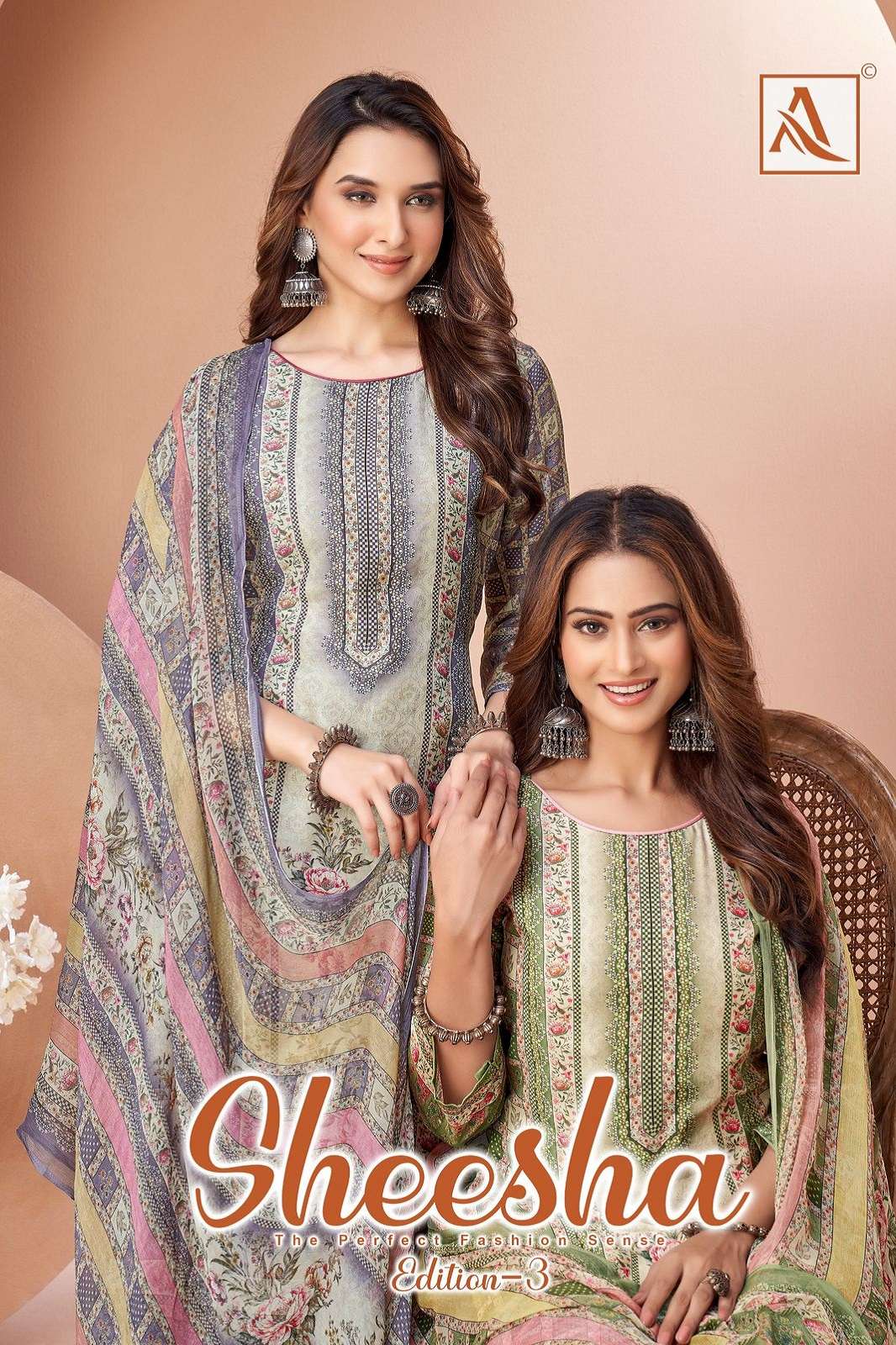 ALOK SUITS SHEESH VOL 3 VISCOSE HANDWORKED DRESS MATERIALS