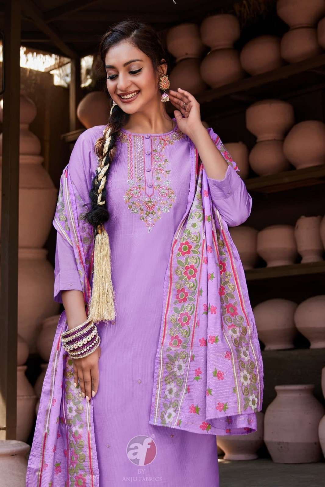 ANJU FABRICS ONCE MORE VOL 5 READY TO WEAR ANARKALI KURTIES