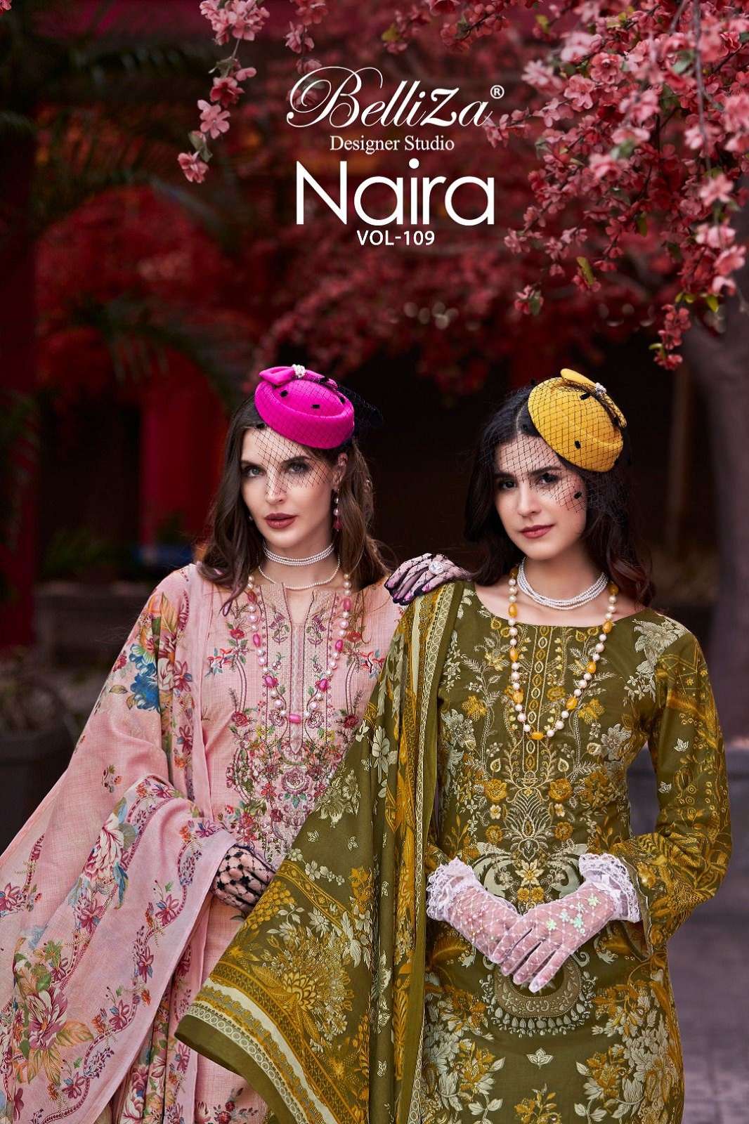 BELLIZA DESIGNER NAIRA VOL 109 COTTON DIGITALLY PRINTED DRESS MATERIALS