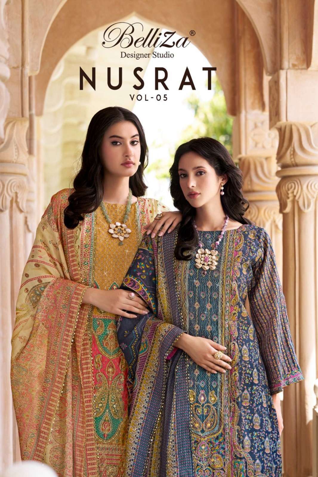 BELLIZA DESIGNER VOL 5 VISCOSE DIGITALLY PRINTED DRESS MATERIALS