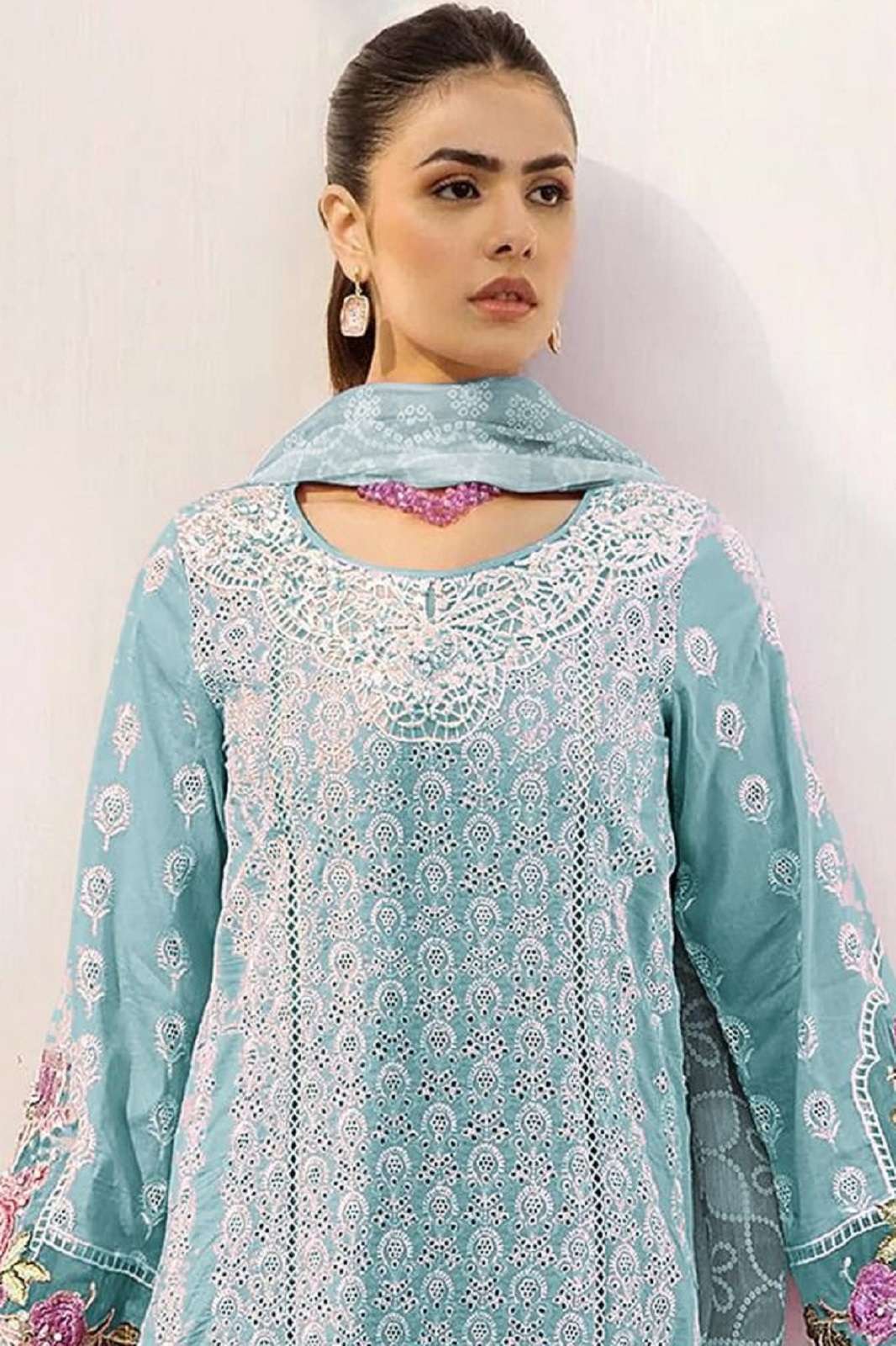 BILQIS B 185 ABCD LAWN COTTON EMBROIDERY WORKED SUITS