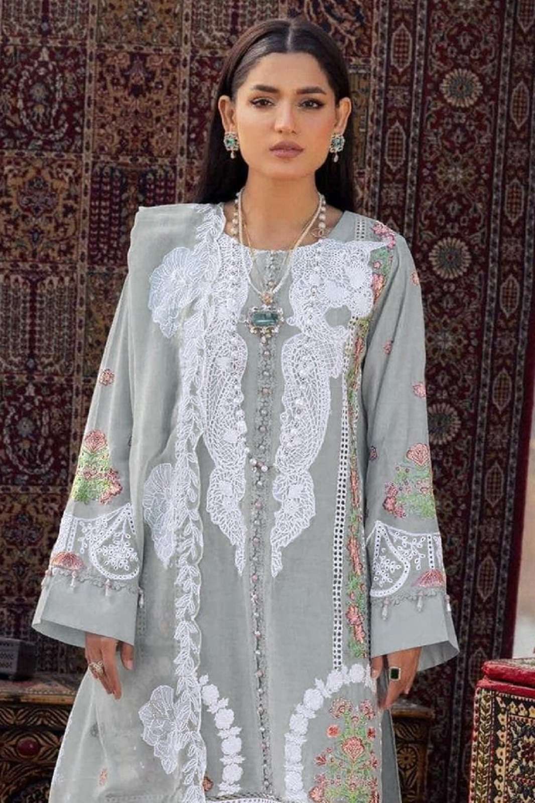 BILQIS B 188 ABCD LAWN COTTON EMBROIDERY WORKED SUITS