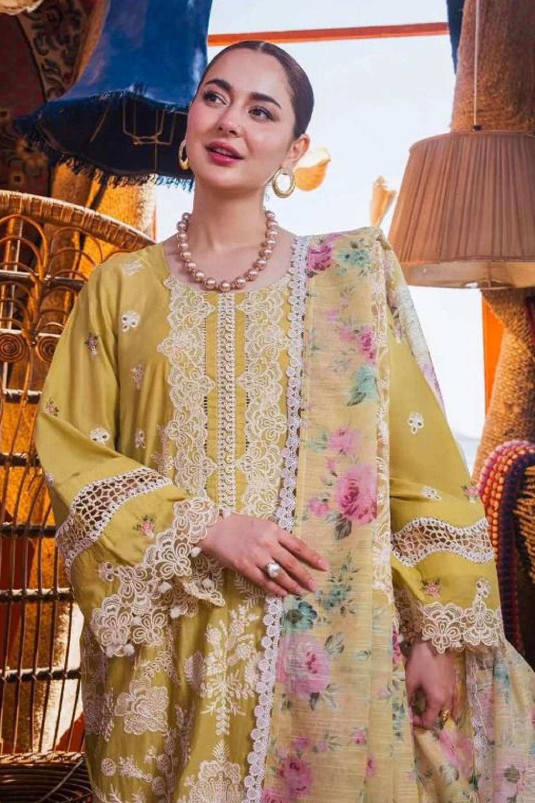 BILQIS HAI KUCH CAMBRIC LAWN COTTON EMBROIDERED SUITS