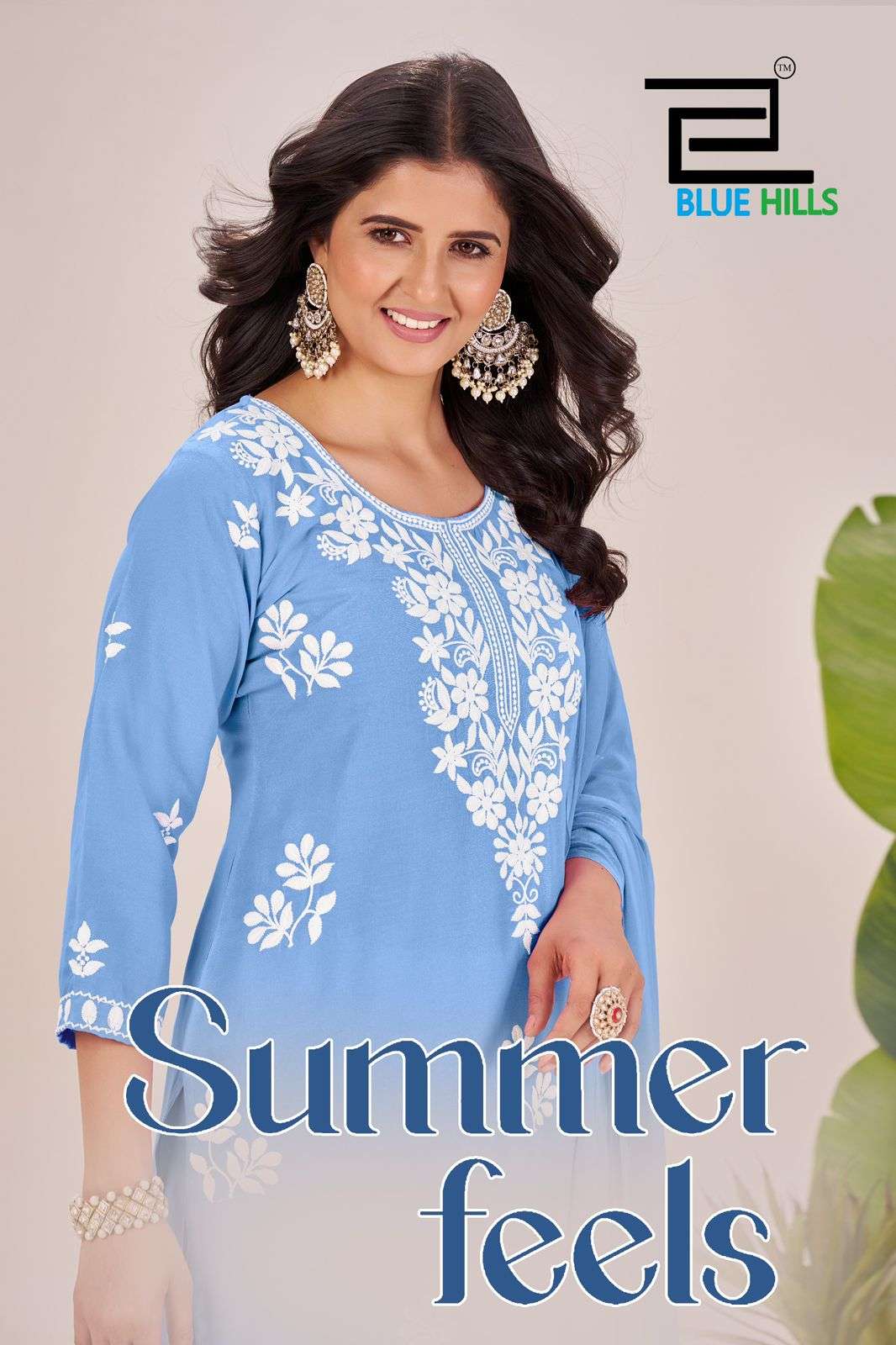 BLUE HILLS SUMMER FEELS RAYON READY TO WEAR KURTIES