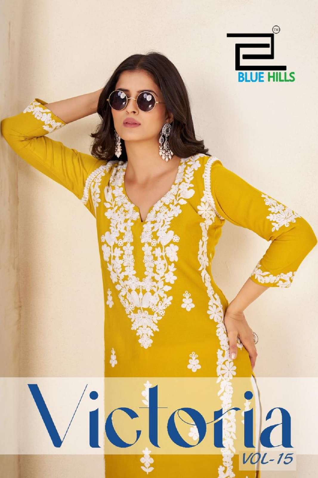 BLUE HILLS VICTORIA VOL 15 RAYON READY TO WEAR KURTIES
