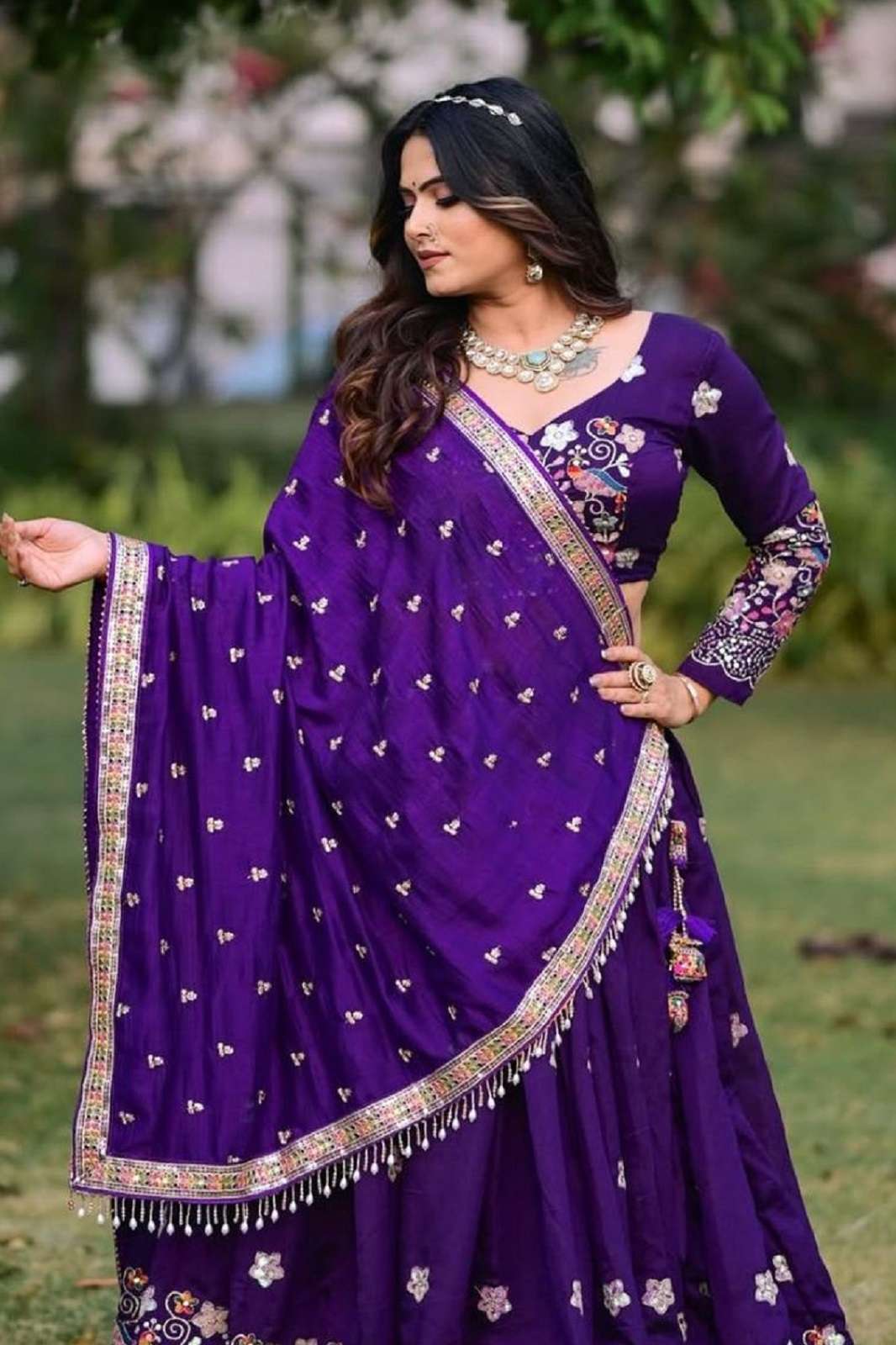 CRAZYCLOTHES 236 CHINON EMBROIDERED READY TO WEAR LEHENGAS