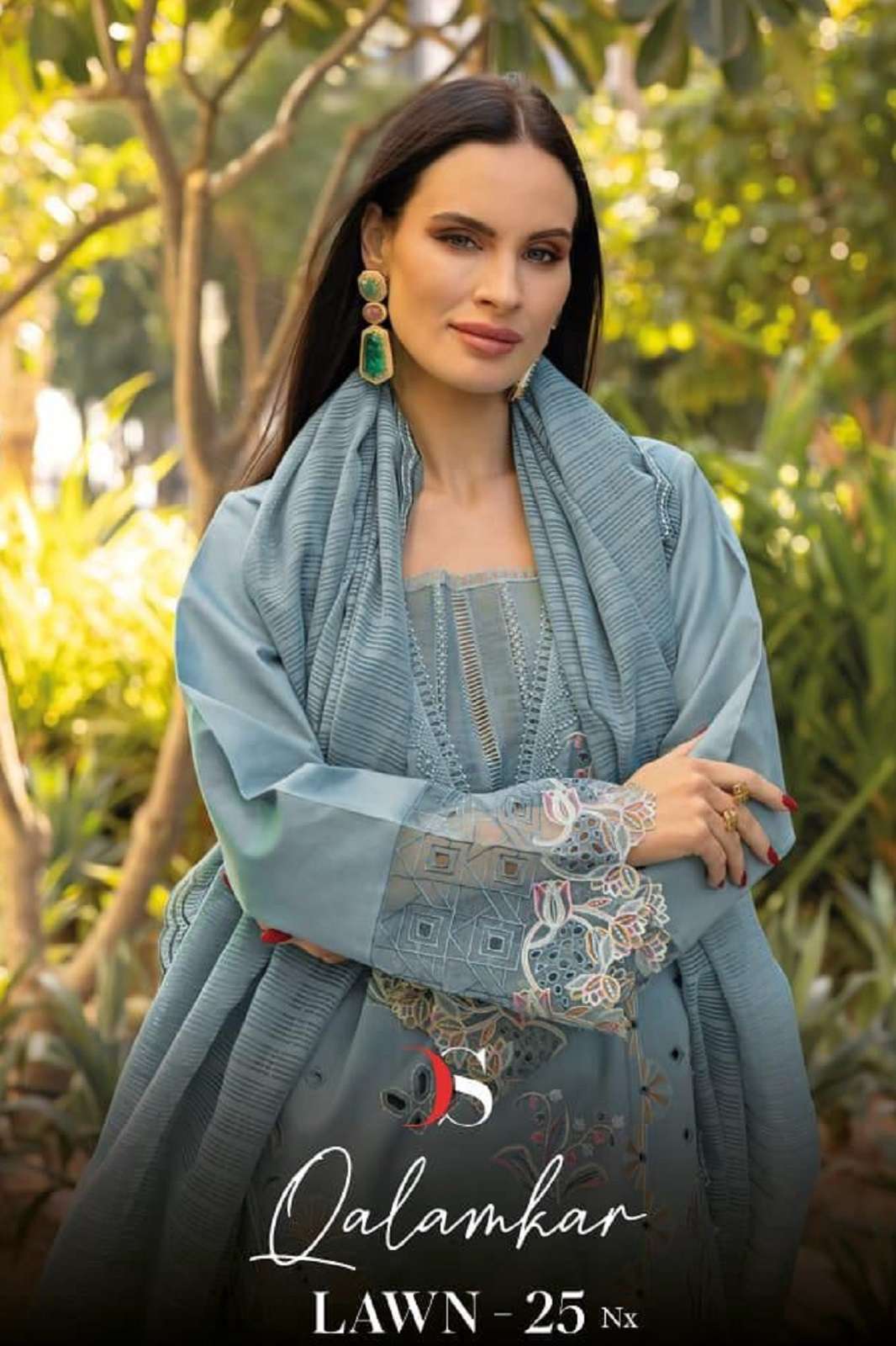 DEEPSY SUITS QALAMKAR LAWN 25NX COTTON EMBROIDERED SUITS