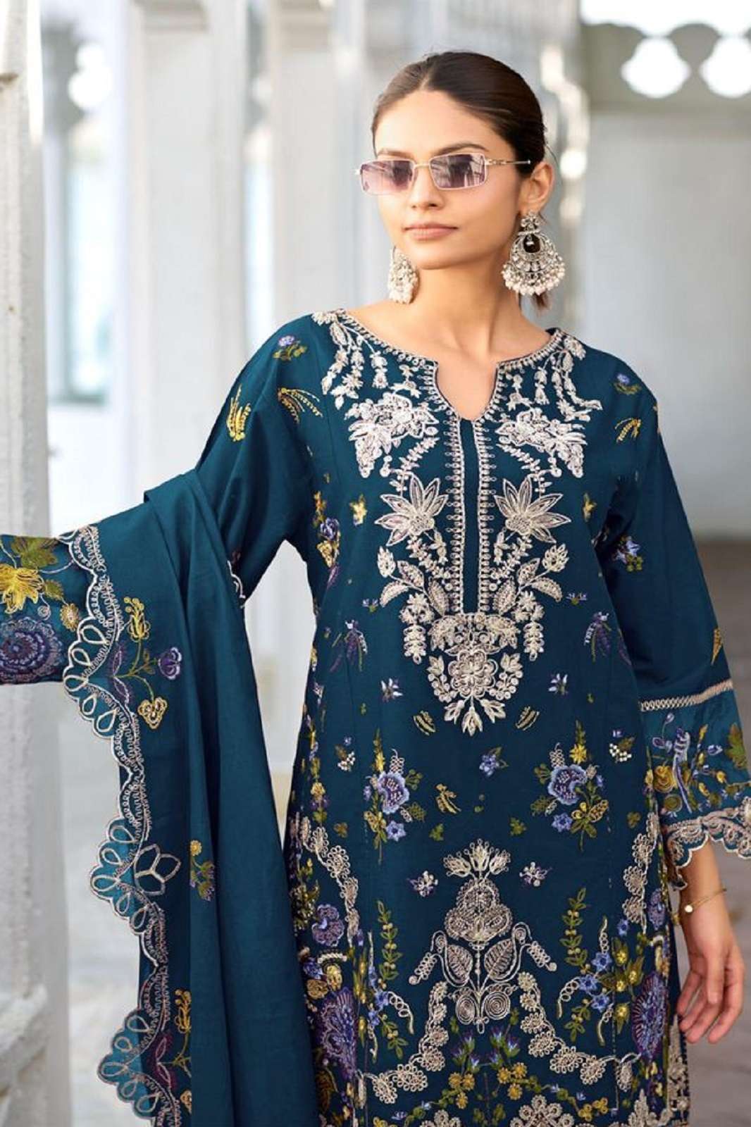 DEEPSY SUITS RUNGREZ LAWN 25 D 2251 PURE COTTON EMBROIDERED SUITS