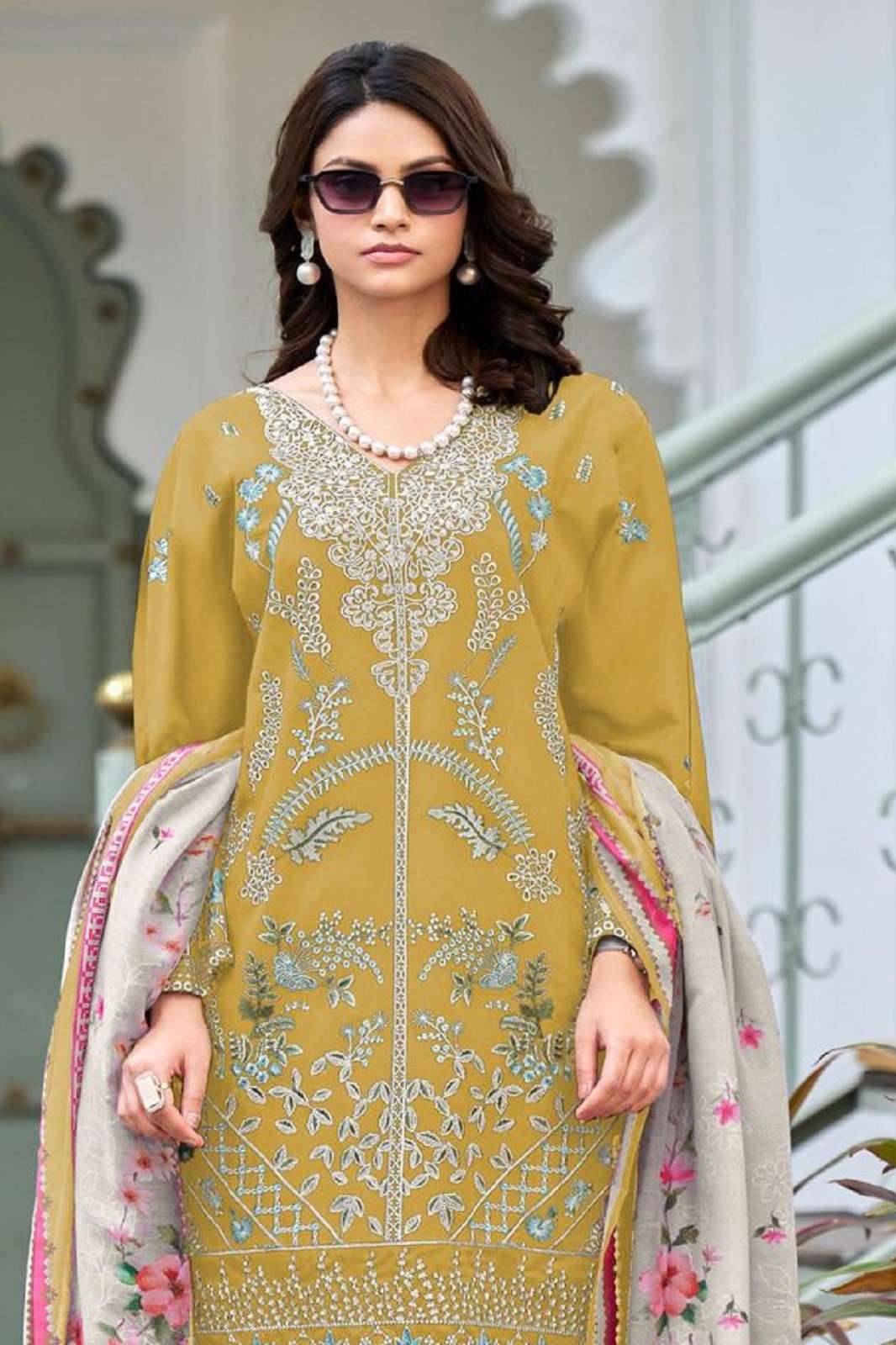 DEEPSY SUITS RUNGREZ LAWN 25 D 2253 COTTON SELF EMBROIDERED SUITS