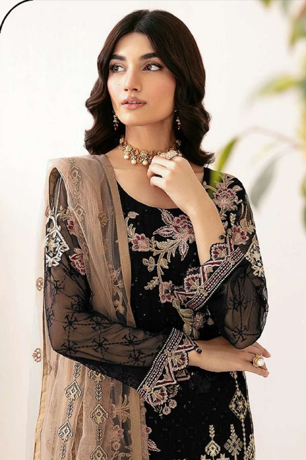 FEPIC ROSEMEEN 1890 GEORGETTE EMBROIDERY WORKED SUITS