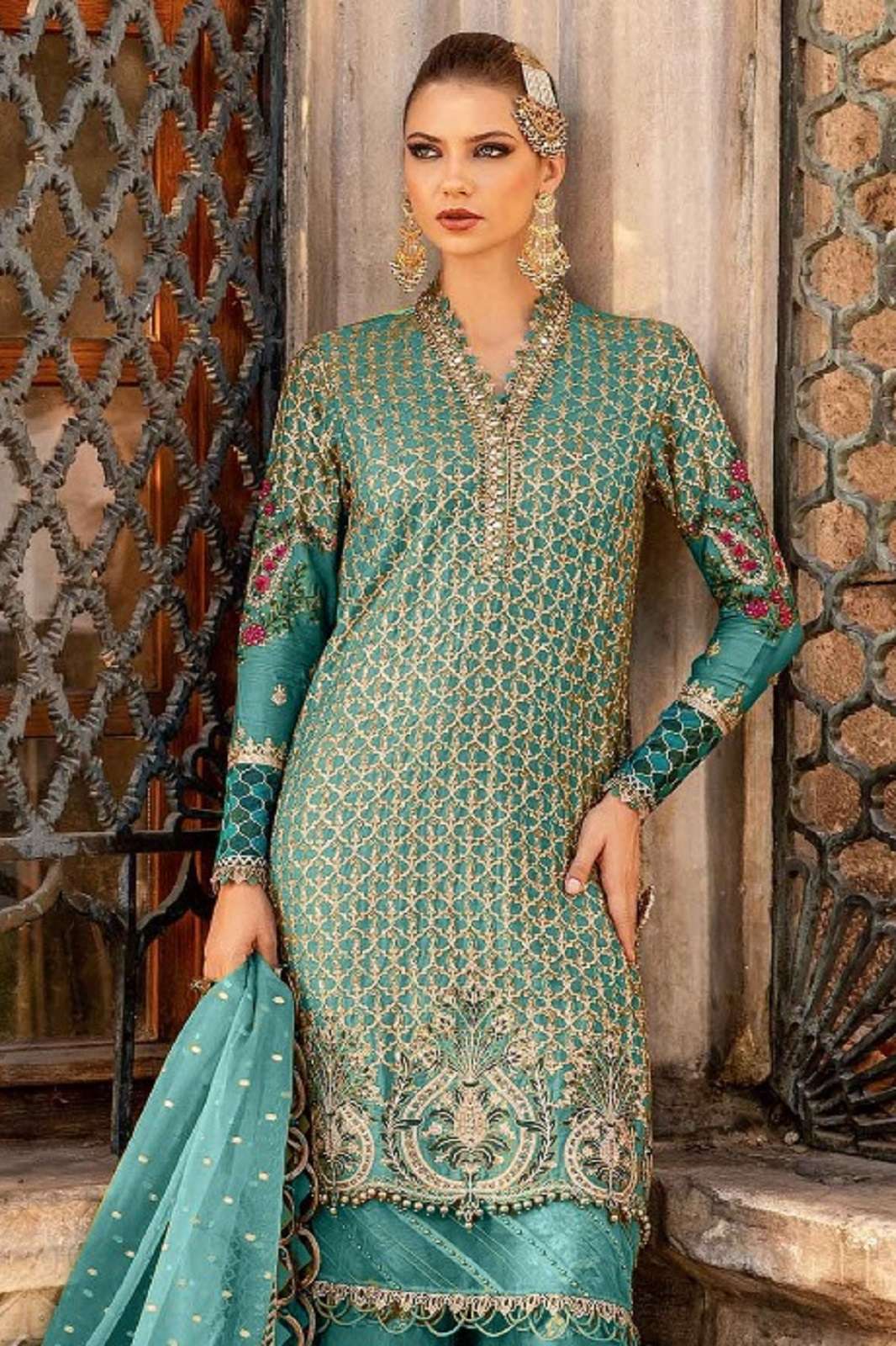 FEPIC ROSEMEEN 1973 ABCD PURE ORGANZA EMBROIDERED SUITS
