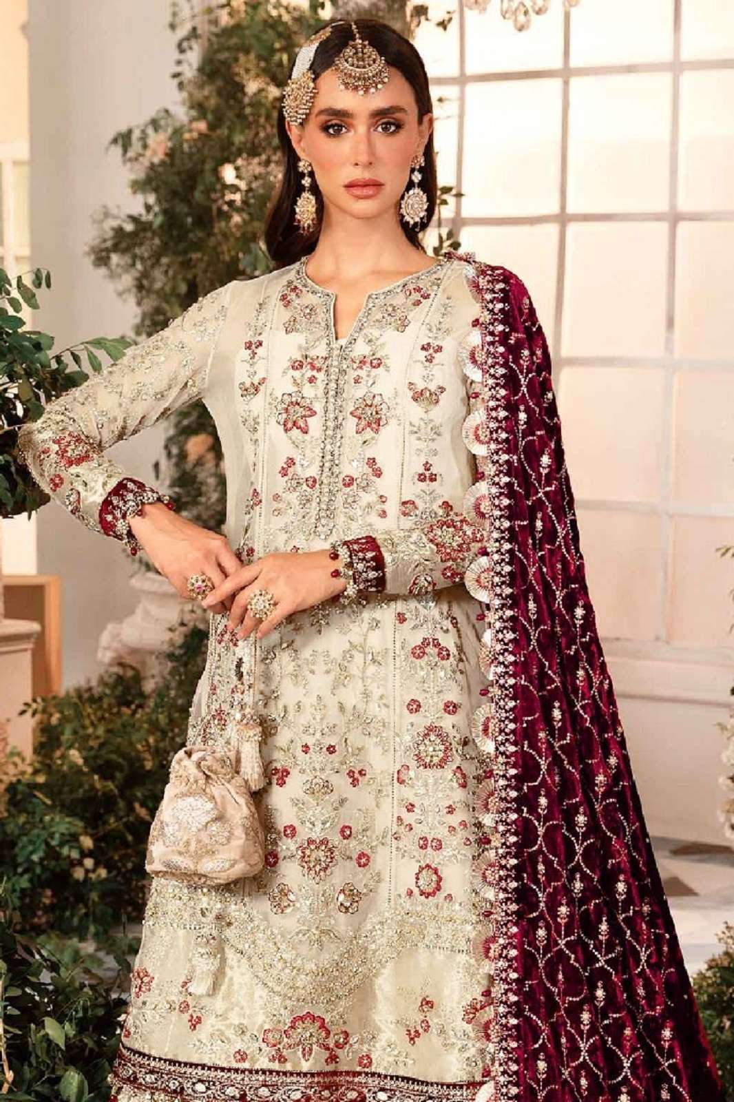 FEPIC ROSEMEEN 1986 ORGANZA EMBROIDERY WORKED SUITS 