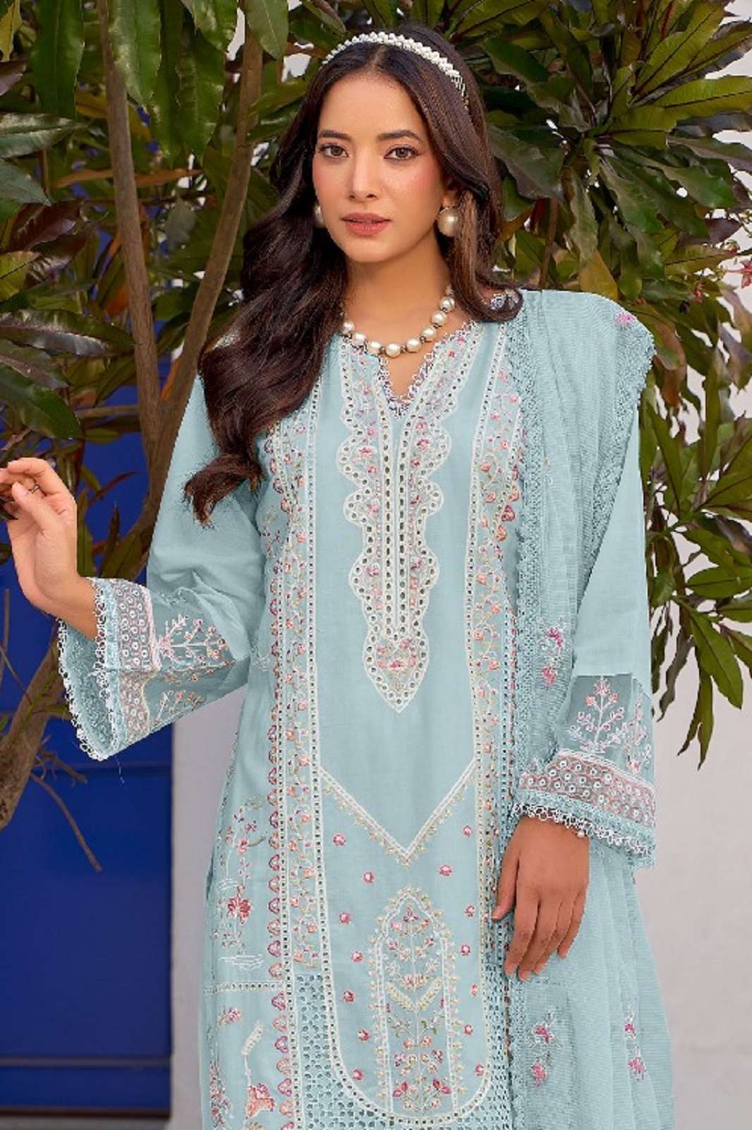 FEPIC ROSEMEEN 2014 CAMBRIC EMBROIDERED PAKISTANI SUITS