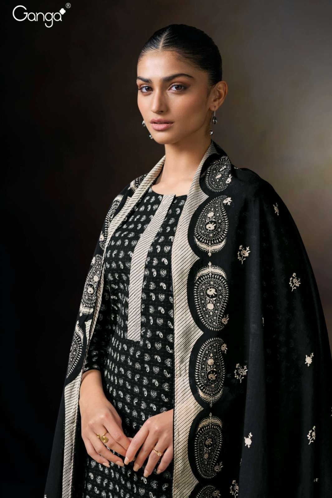 GANGA NATYAH S3463 PREMIUM COTTON SUIT WITH EMBROIDERY WORK