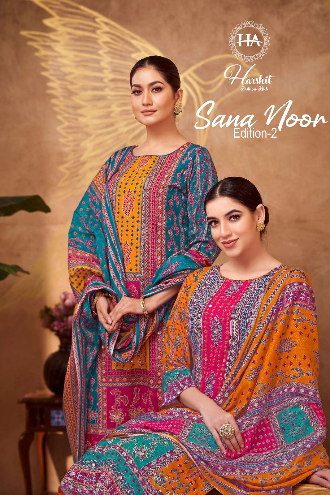 HARSHIT FASHION SANA NOOR VOL 2 VISCOSE RAYON SUITS