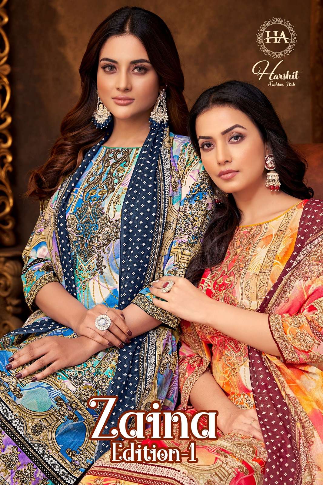 HARSHIT FASHION ZAINA VOL VISCOSE PRINTED DRESS MATERIALS